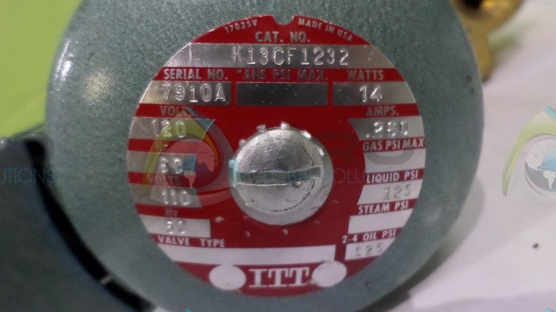 ITT K13CF1232 VALVE *NEW NO BOX*