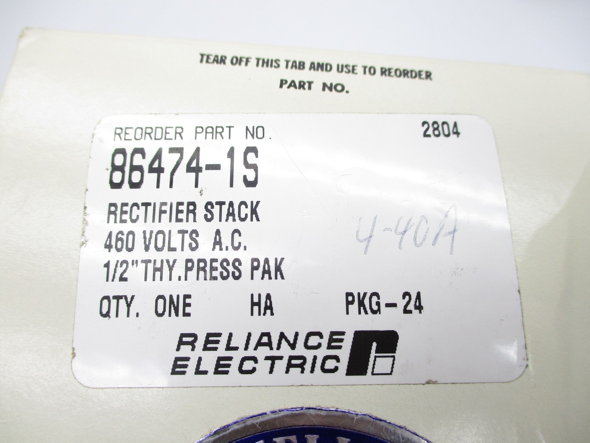 RELIANCE ELECTRIC 86474-1S NSMP