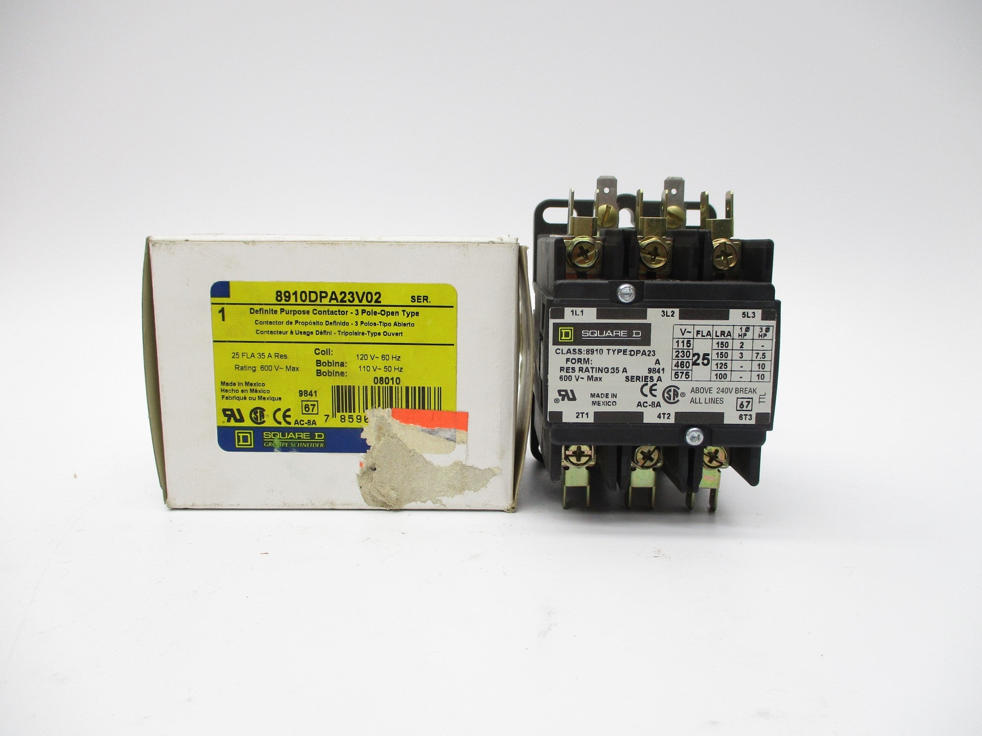 SQUARE D 8910DPA23V02 110/120V NSMP