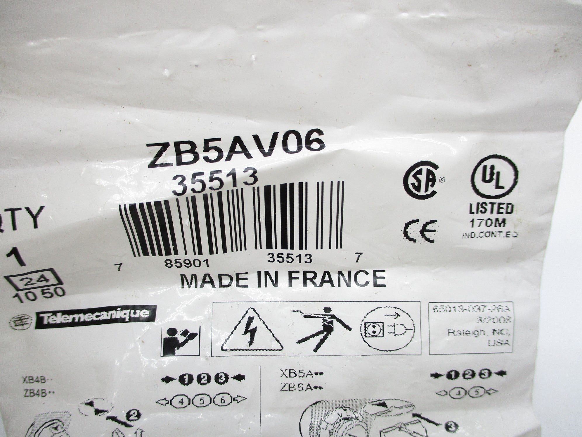 TELEMECANIQUE ZB5AV06 NSMP