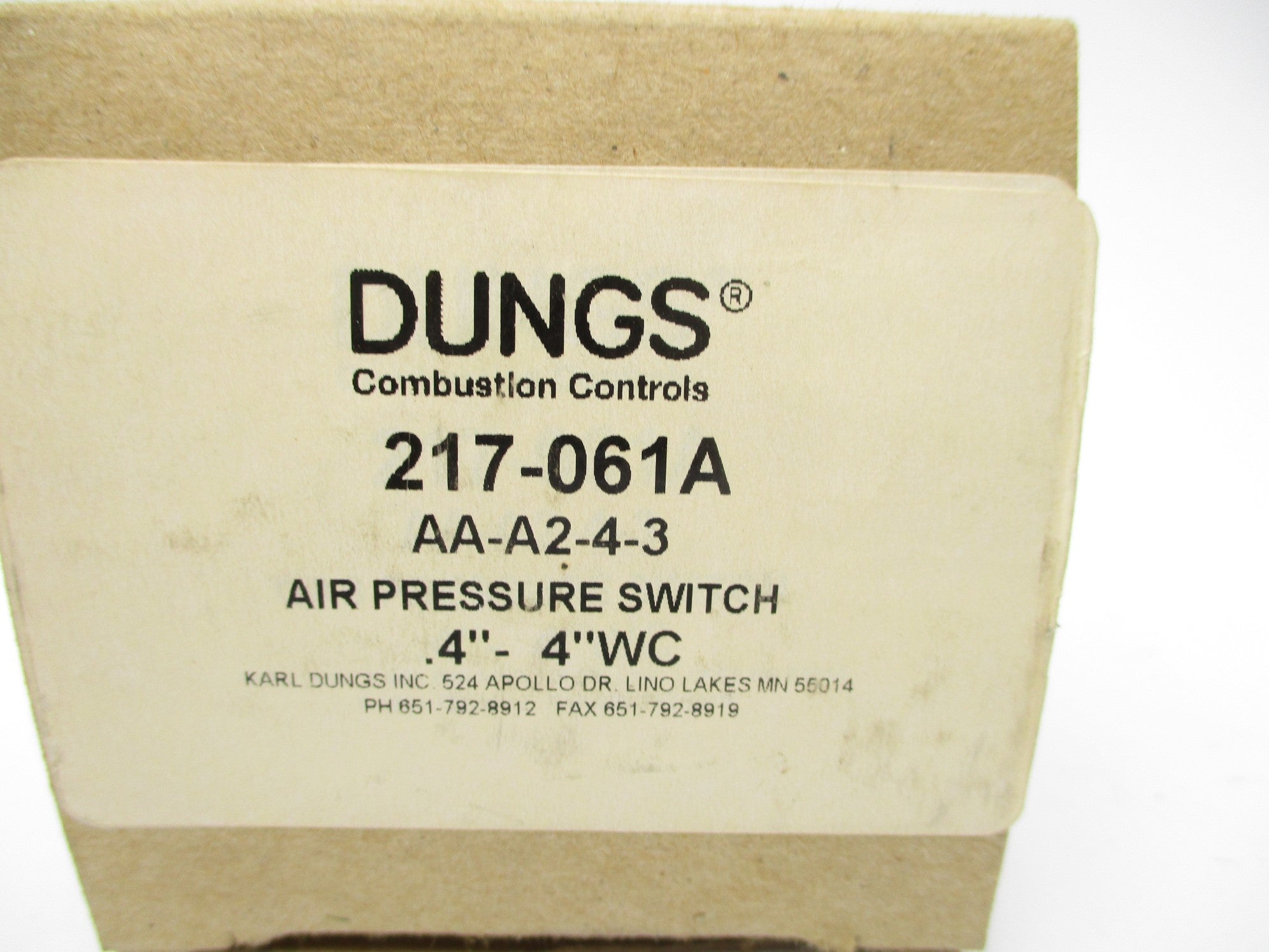 DUNGS AA-A2-4-3 217-061A NSMP