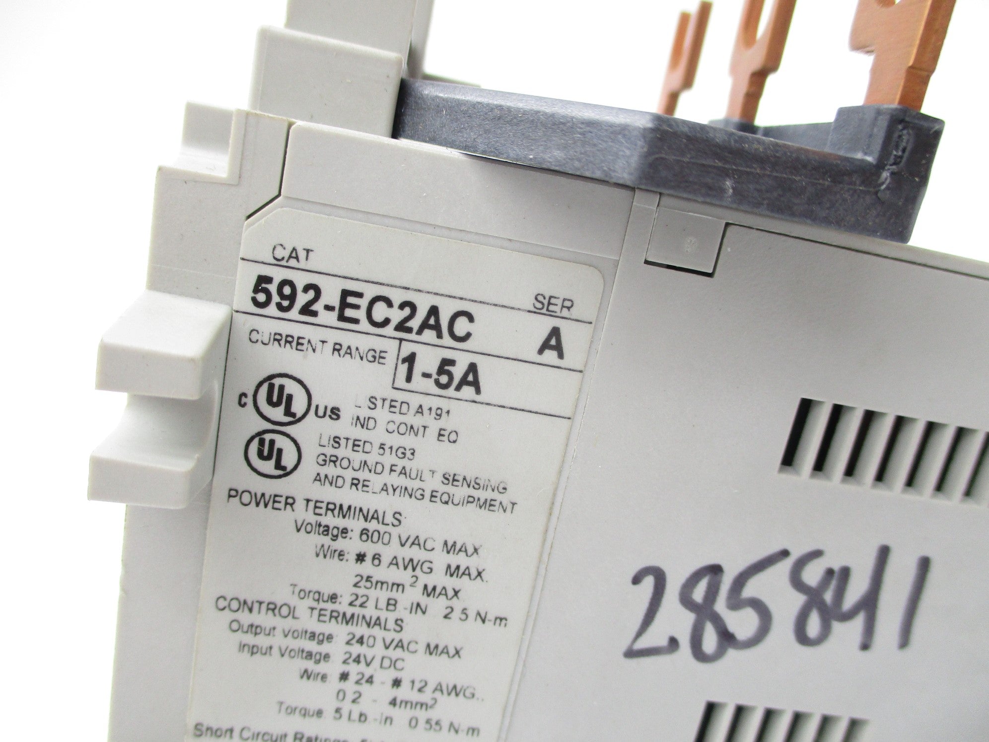 ALLEN BRADLEY 592-EC2AC SER. A 1-5A 24V NSNP
