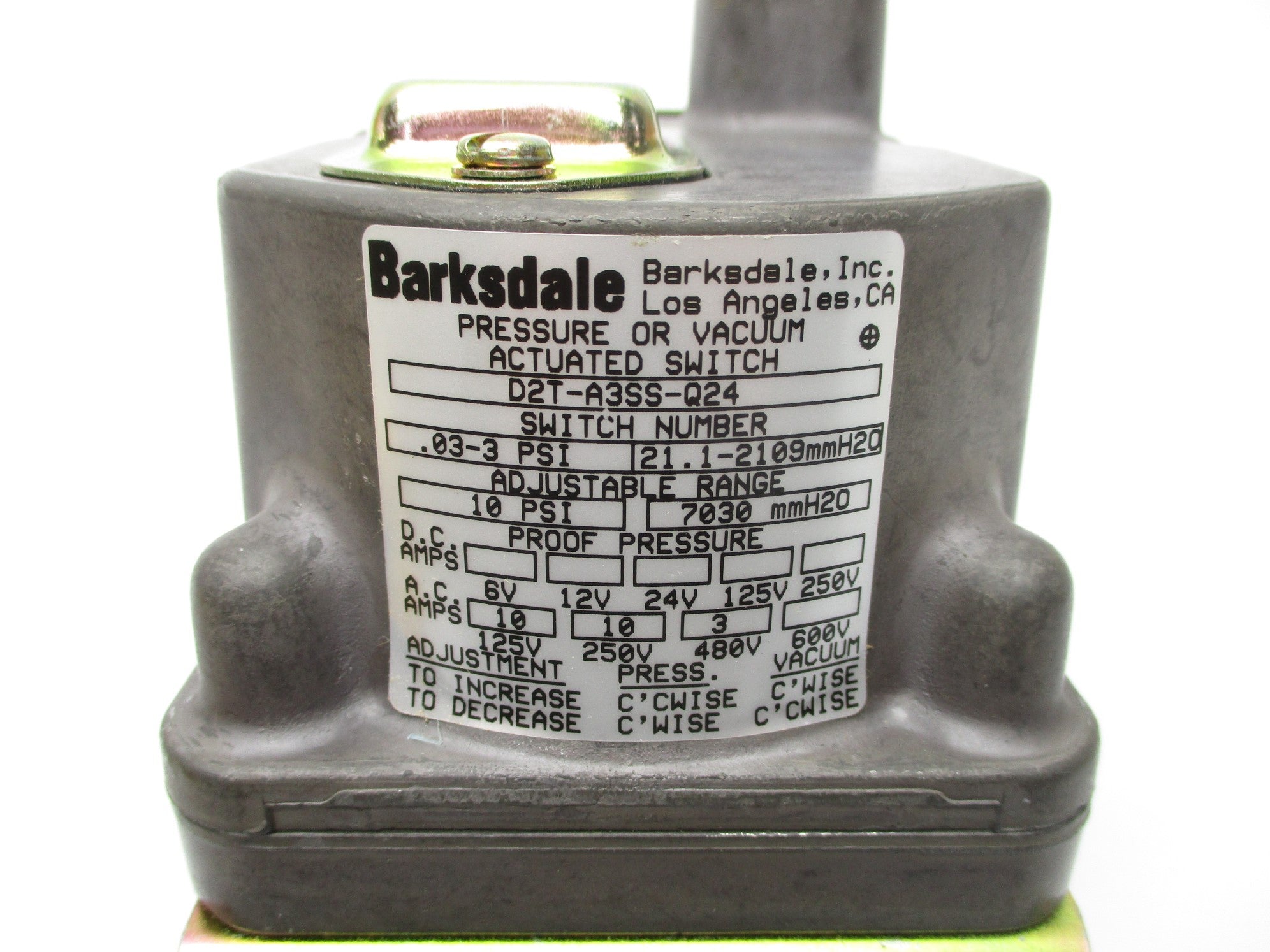 BARKSDALE D2T-A3SS-Q24 NSNP