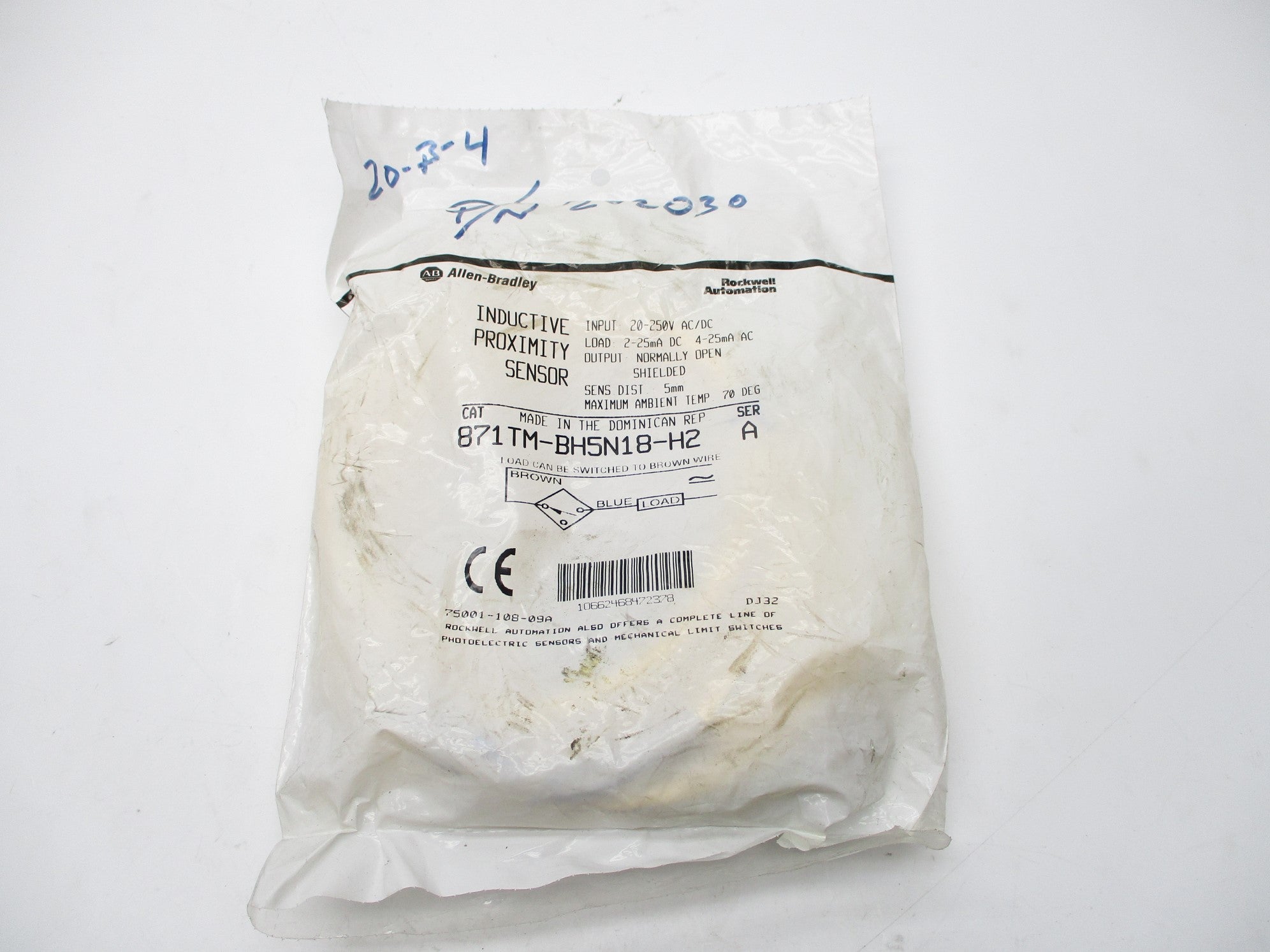 INDUSTRIAL SPARE PART 871TM-BH5N18-H2 SER. A 250VAC/DC NSMP