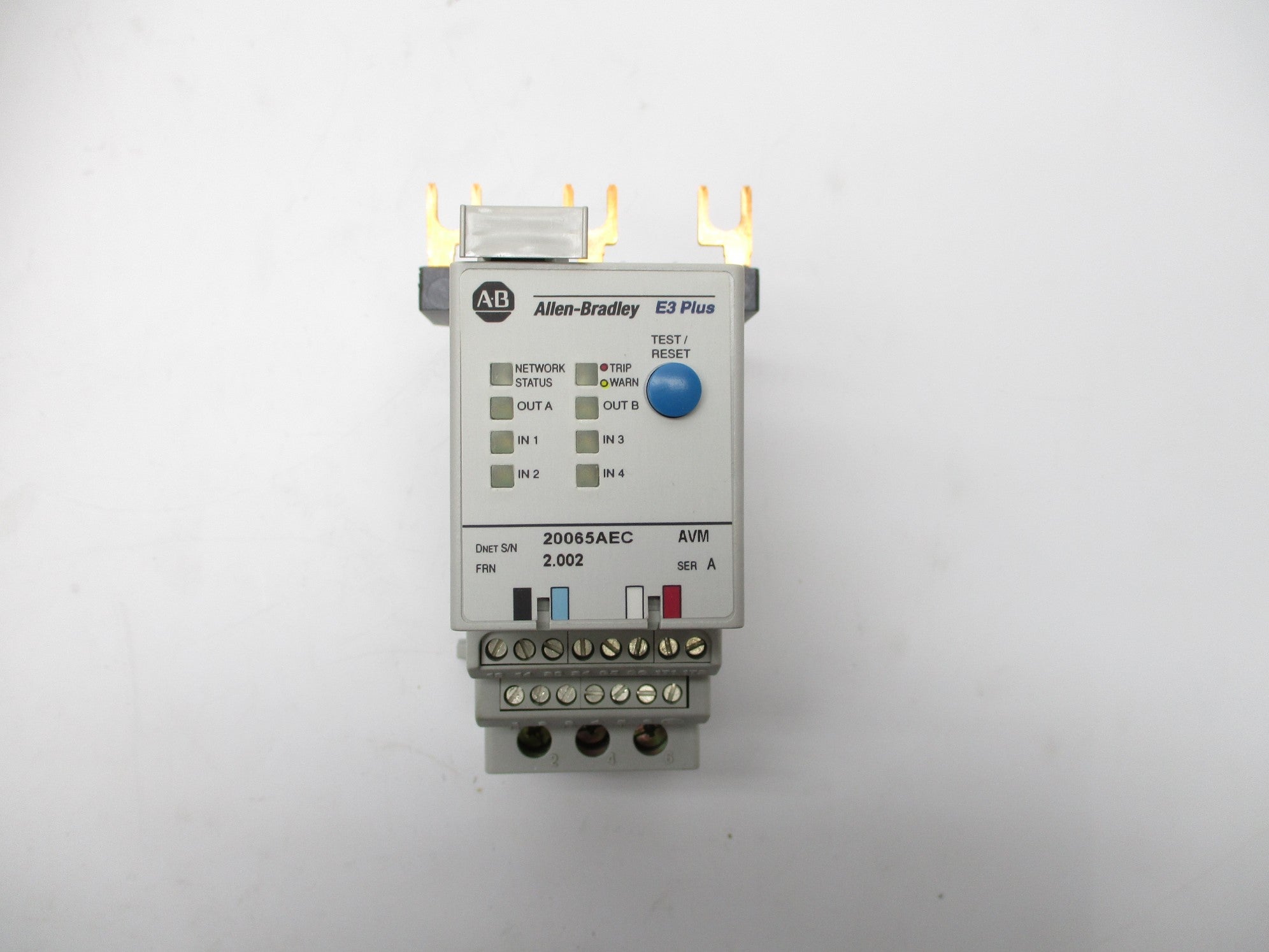 ALLEN BRADLEY 592-EC2BC SER. A 3-15A 24V (BR/WH) NSMP