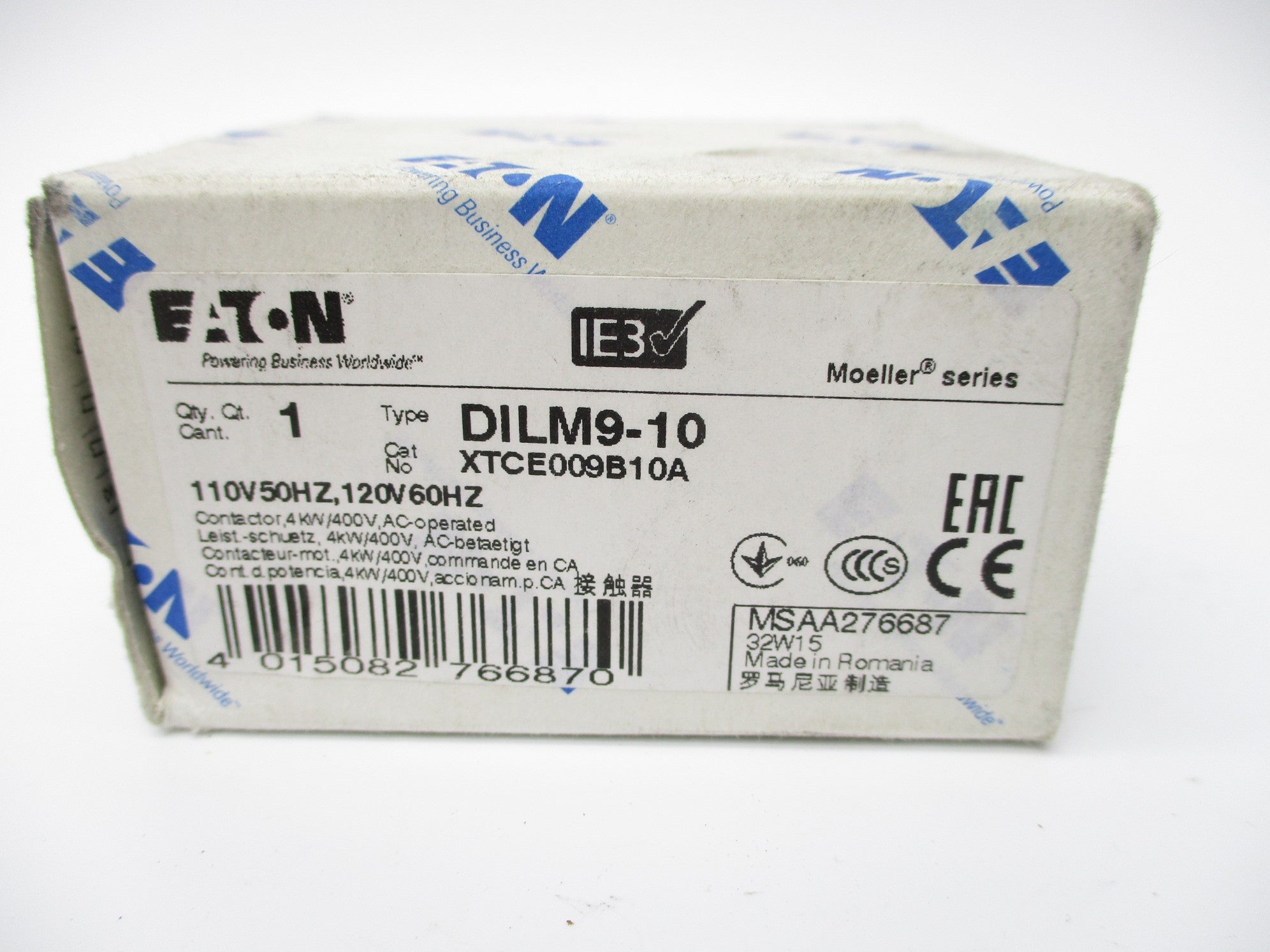 EATON DILM9-10 XTCE009B10A 110/120V NSMP