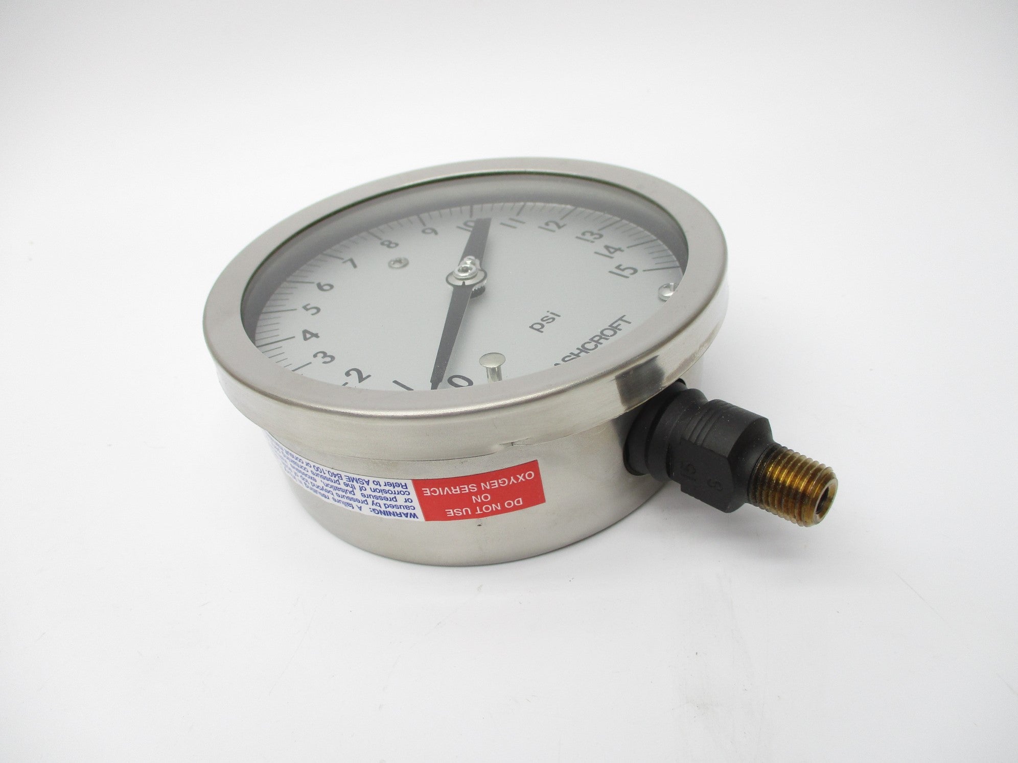 ASHCROFT 45-1009-S-02L-15# 15PSI 4-1/2" NSMP