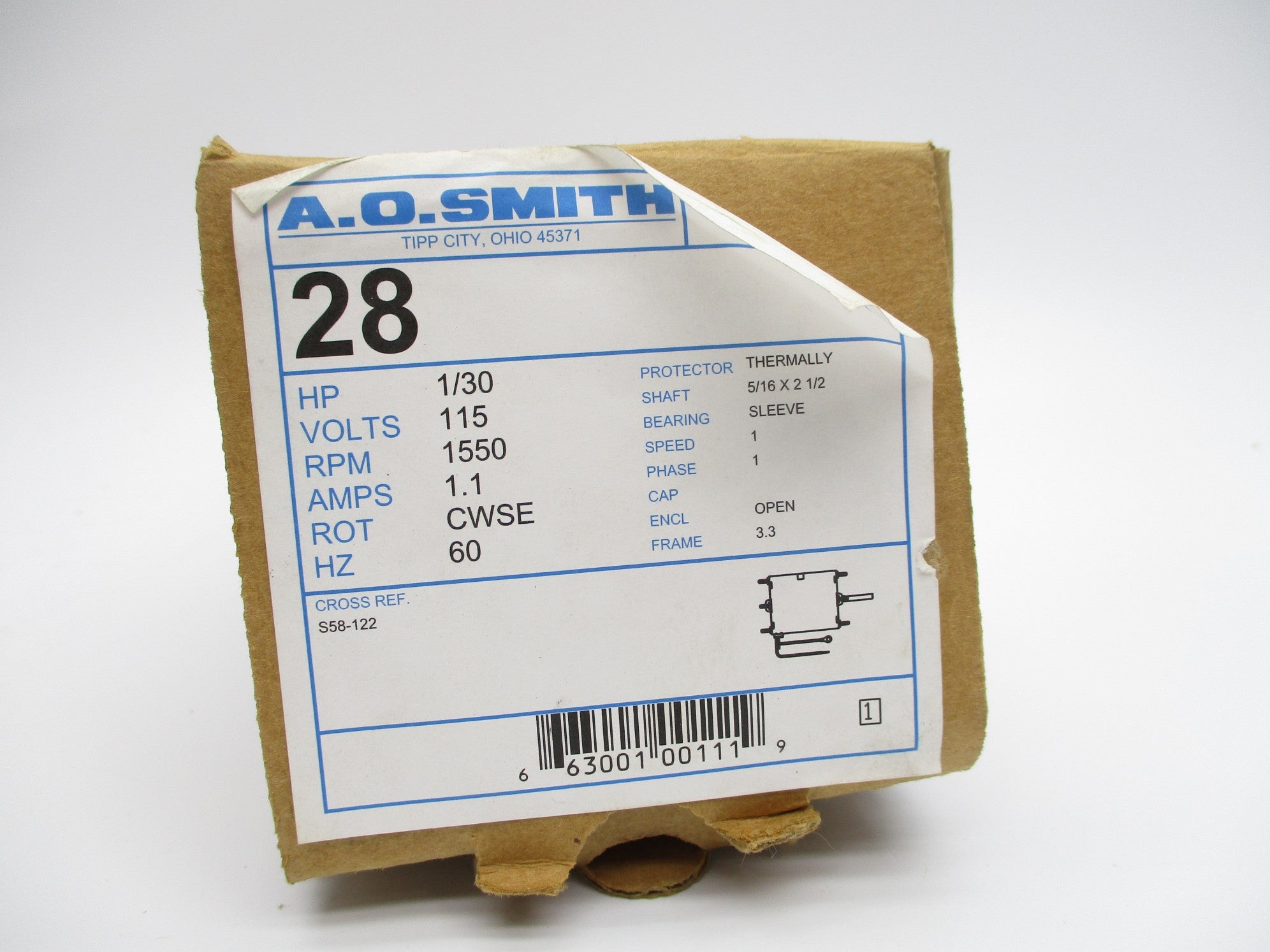 A.O. SMITH 28 JA2N189N# NSMP
