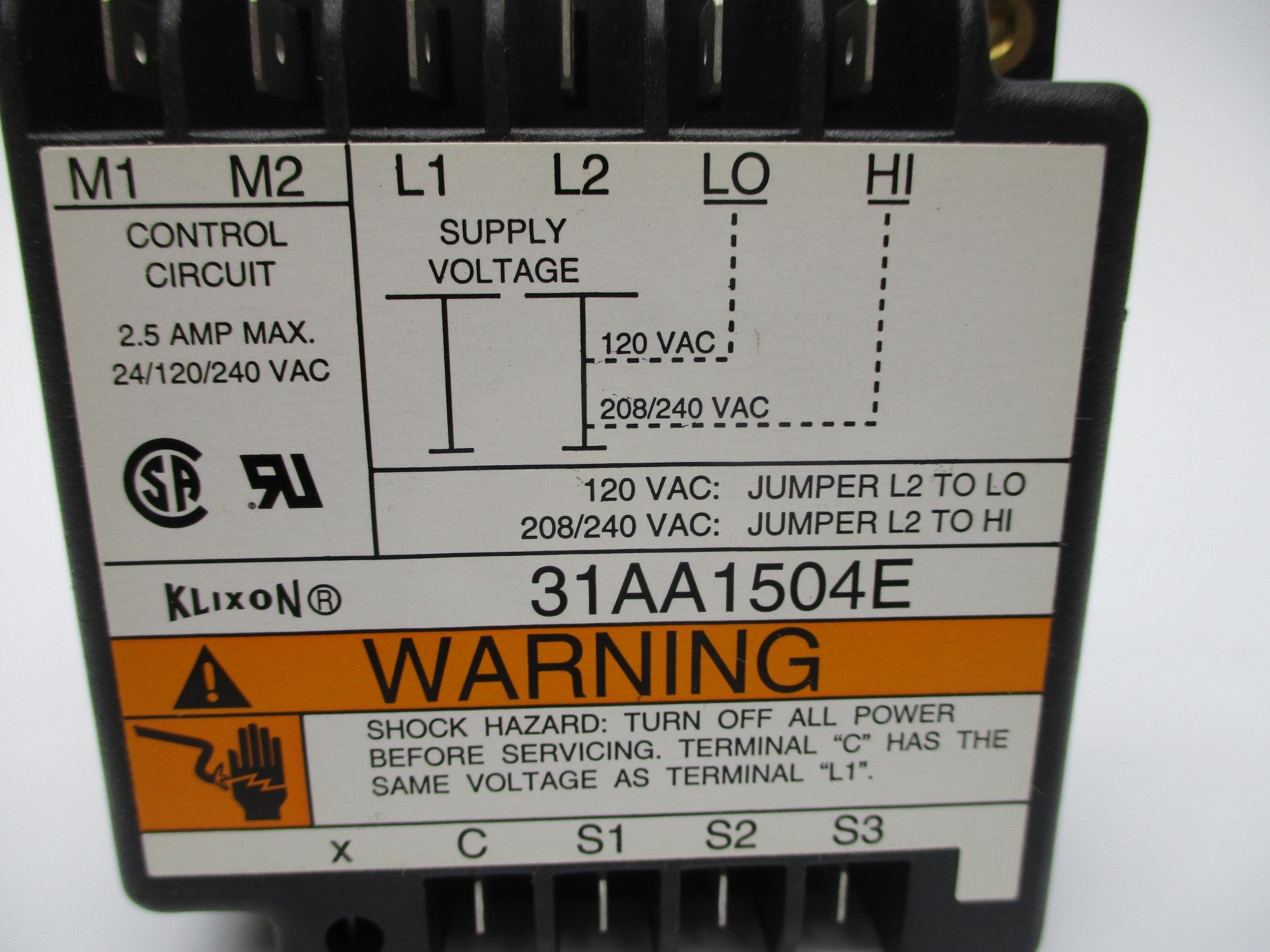 KLIXON 31AA1504E NSNP