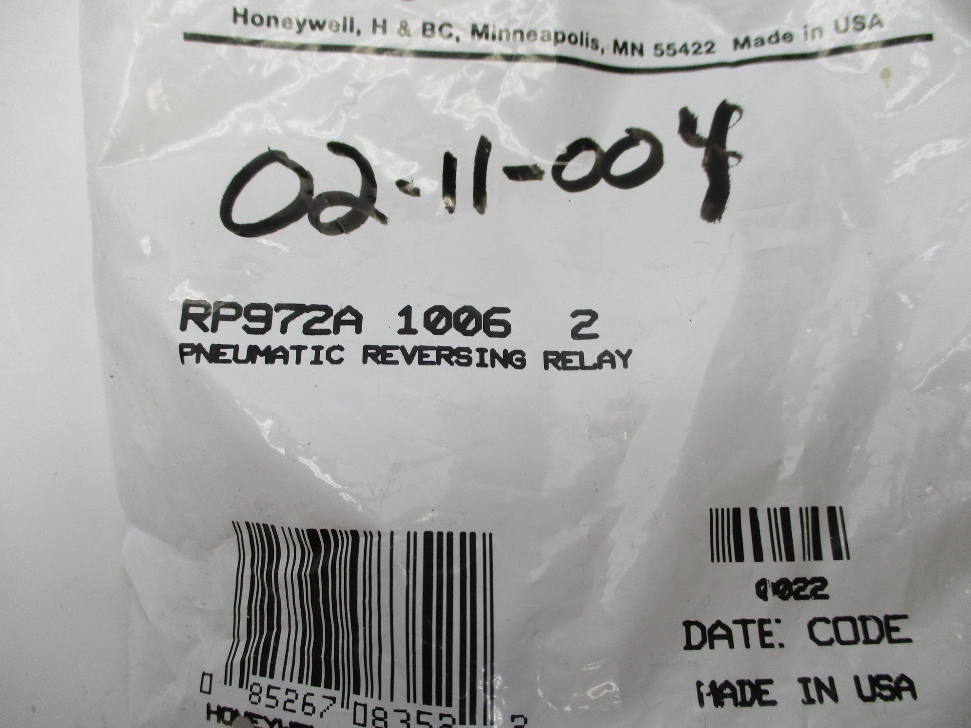 HONEYWELL RP972A10062 NSMP
