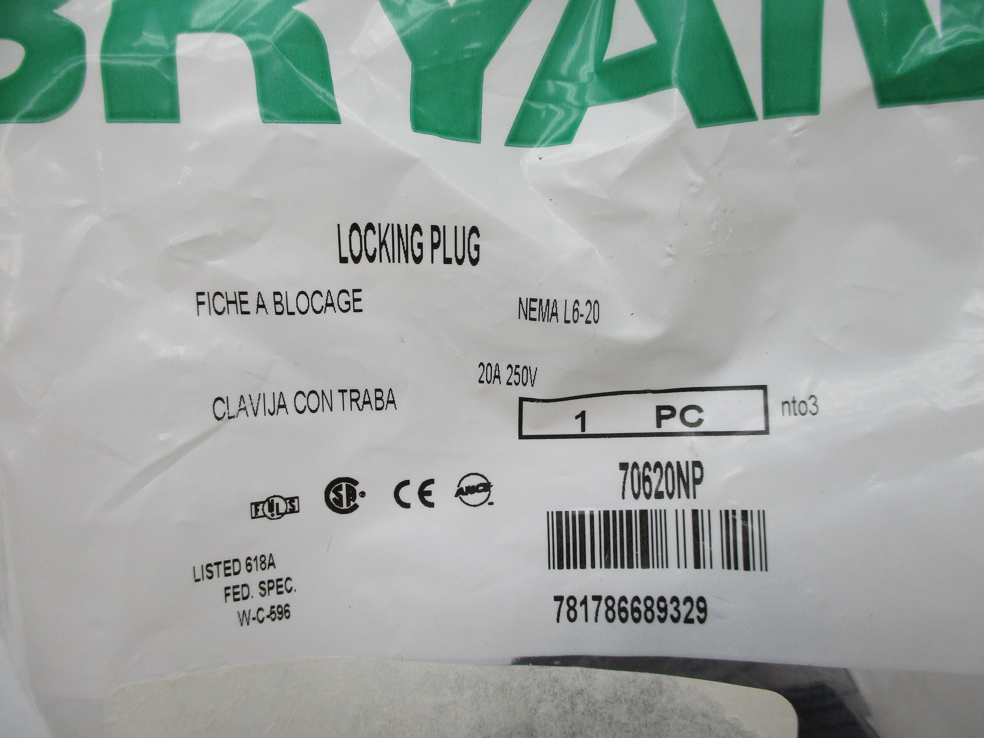 BRYANT 70620NP NSMP