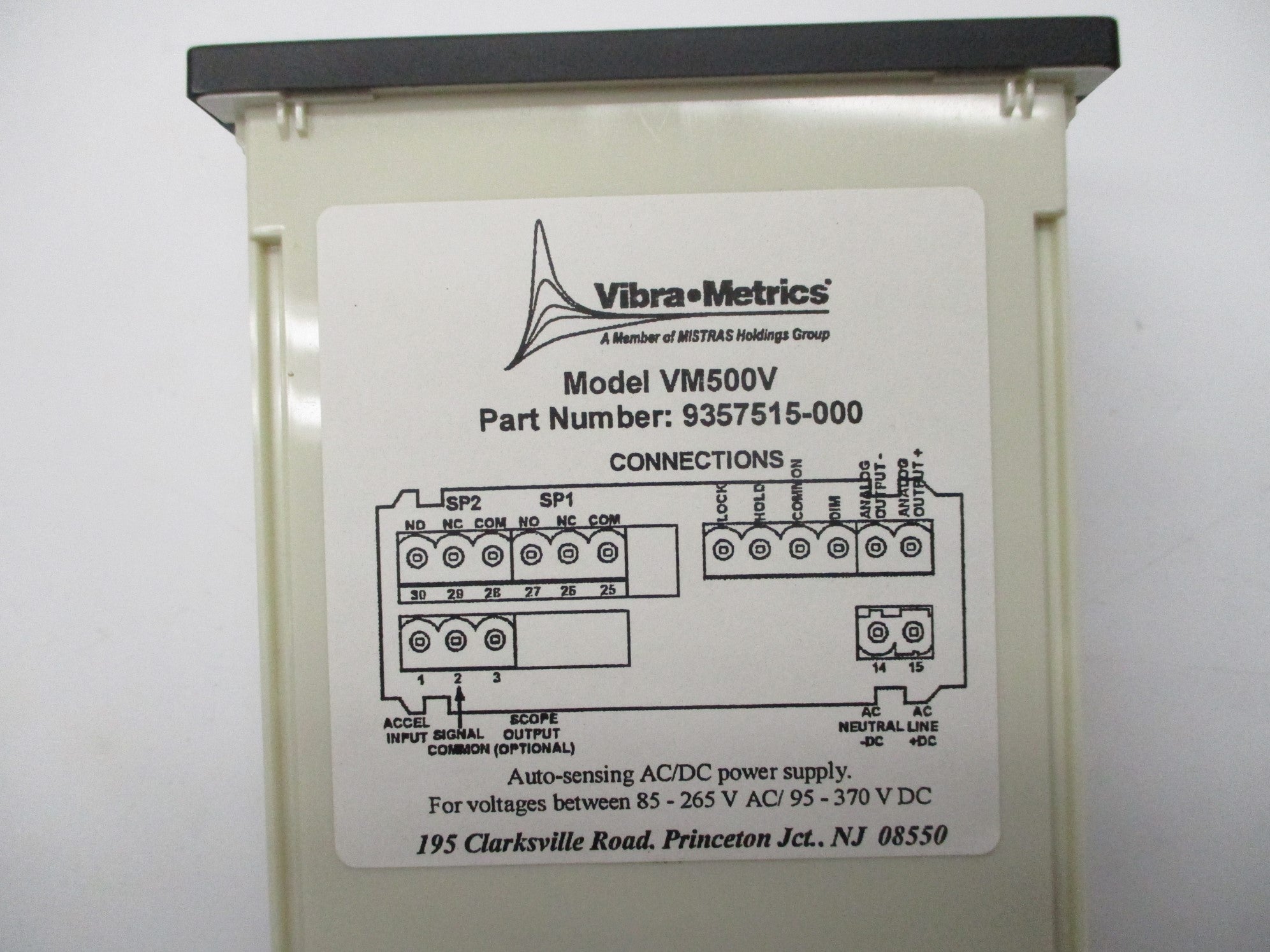VIBRA-METRICS VM500V 9357515-000 NSNP
