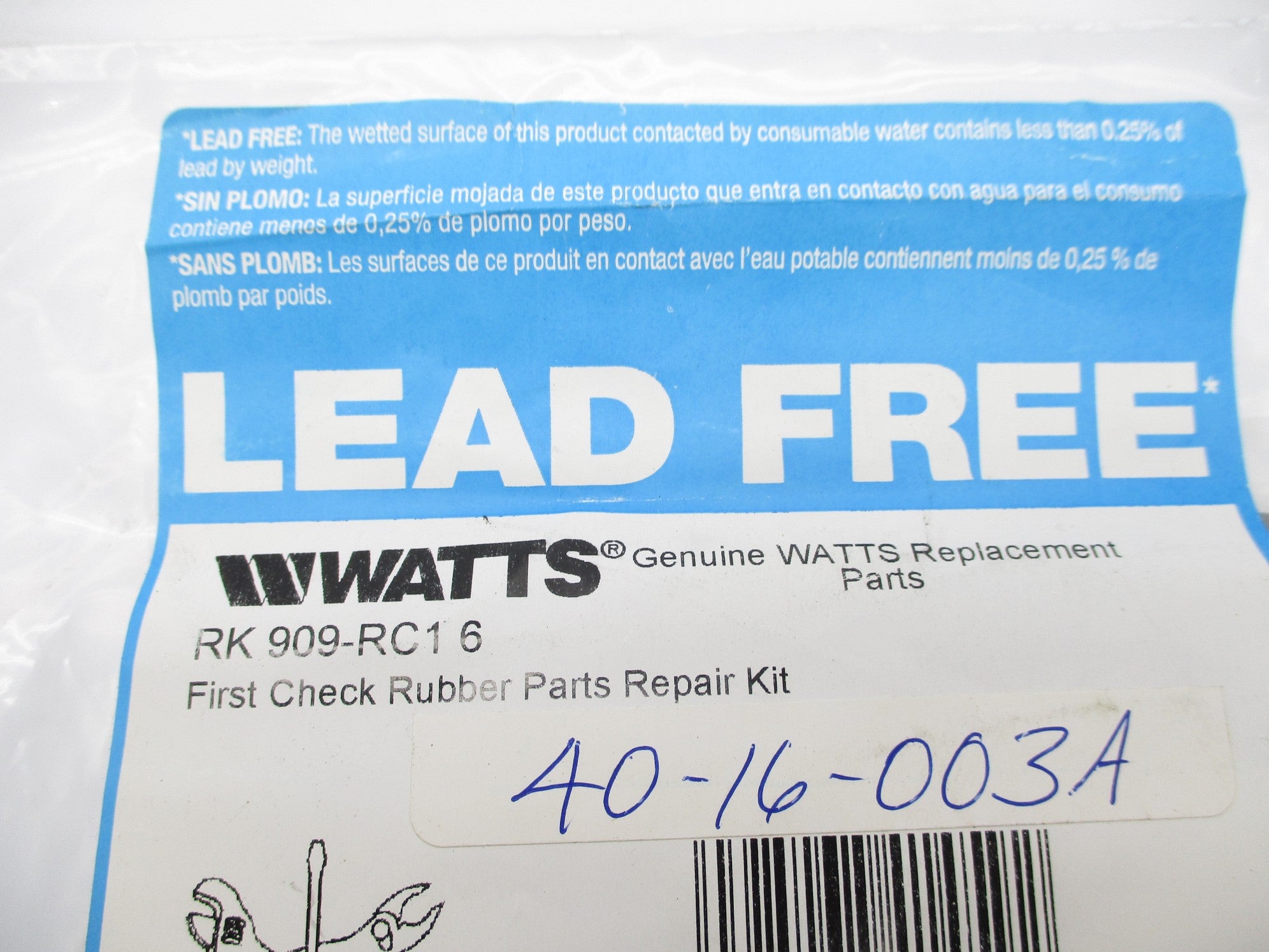 WATTS 0887223 RK909-RC1-6 NSMP