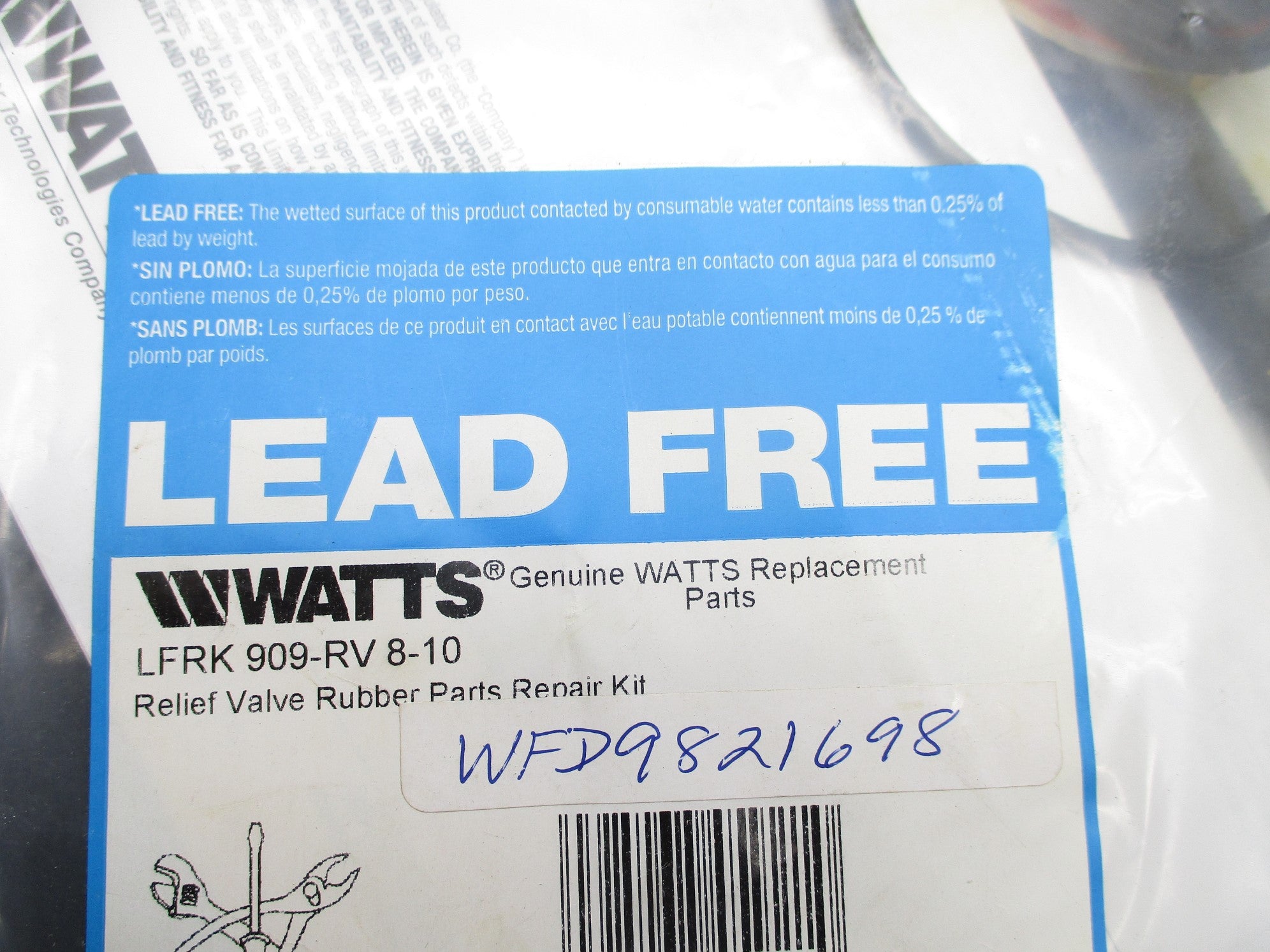 WATTS 0794083 LFRK909-RV8-10 NSMP