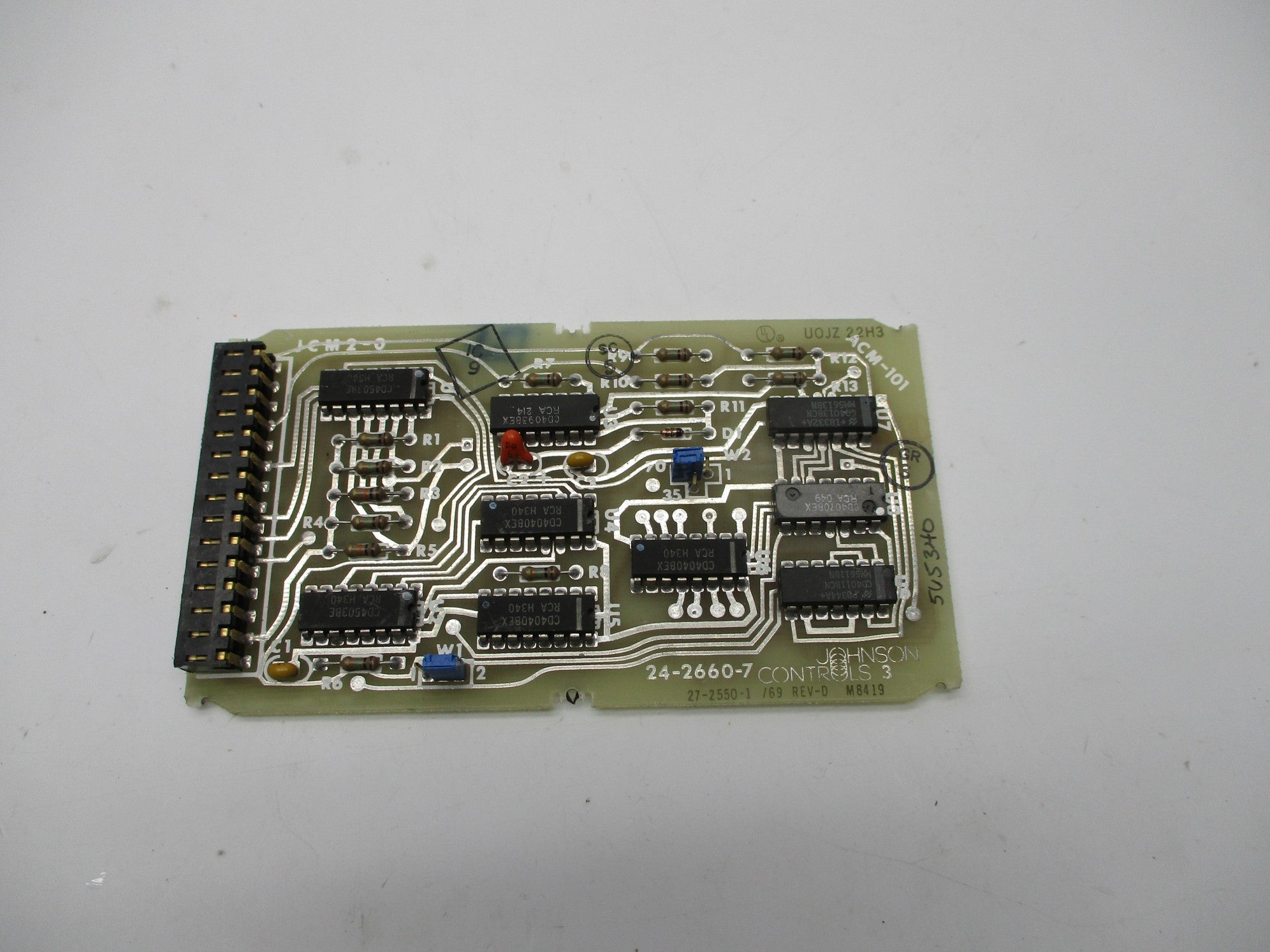 JOHNSON CONTROLS 27-2550-1 REV. D NSNP