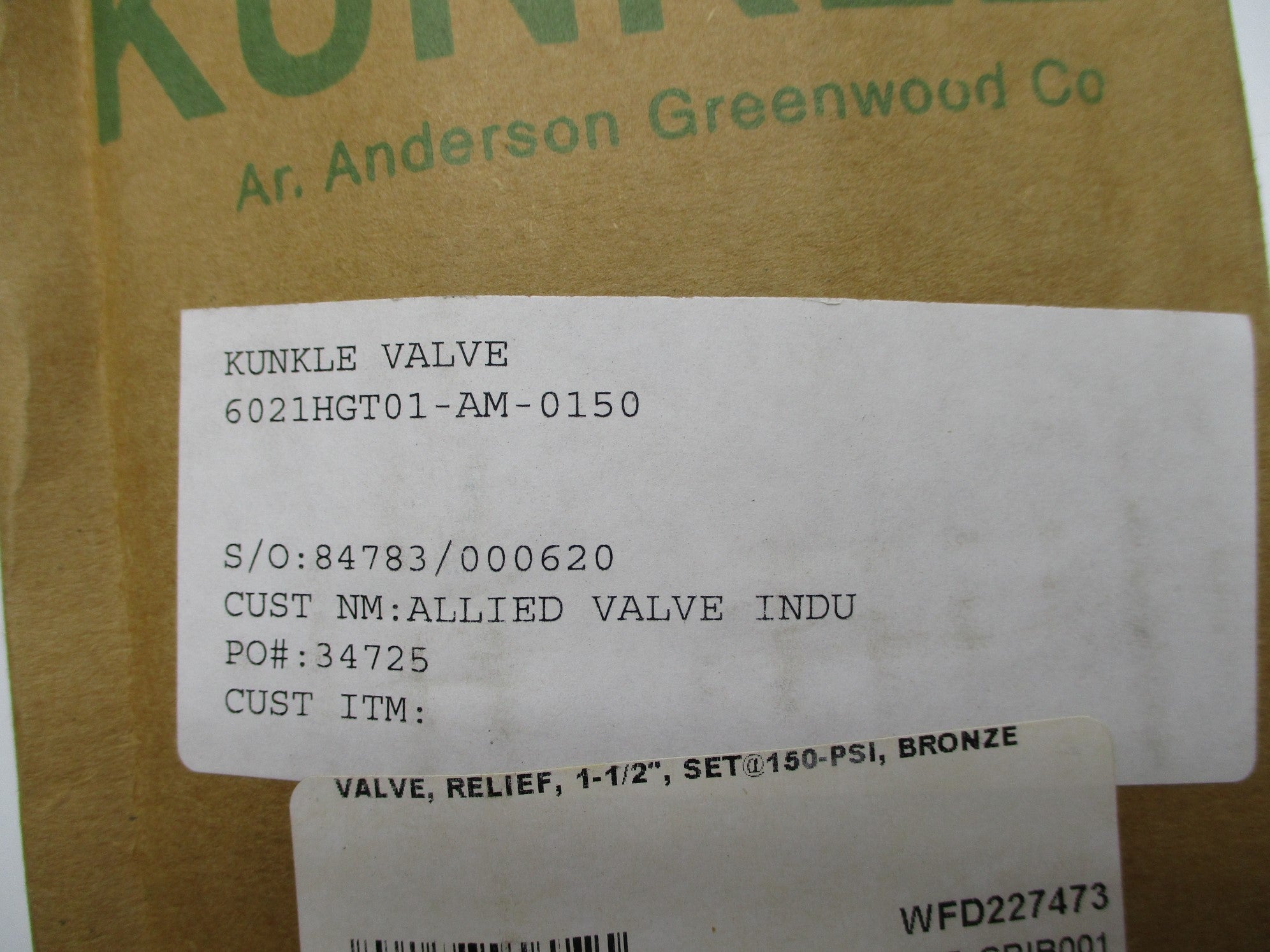 KUNKLE 6021HGT01-AM-0150 NSMP