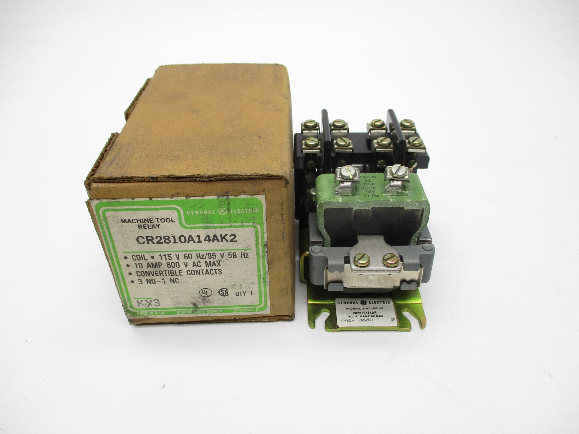 GENERAL ELECTRIC CR2810A14AK2 10A 95/115V NSMP