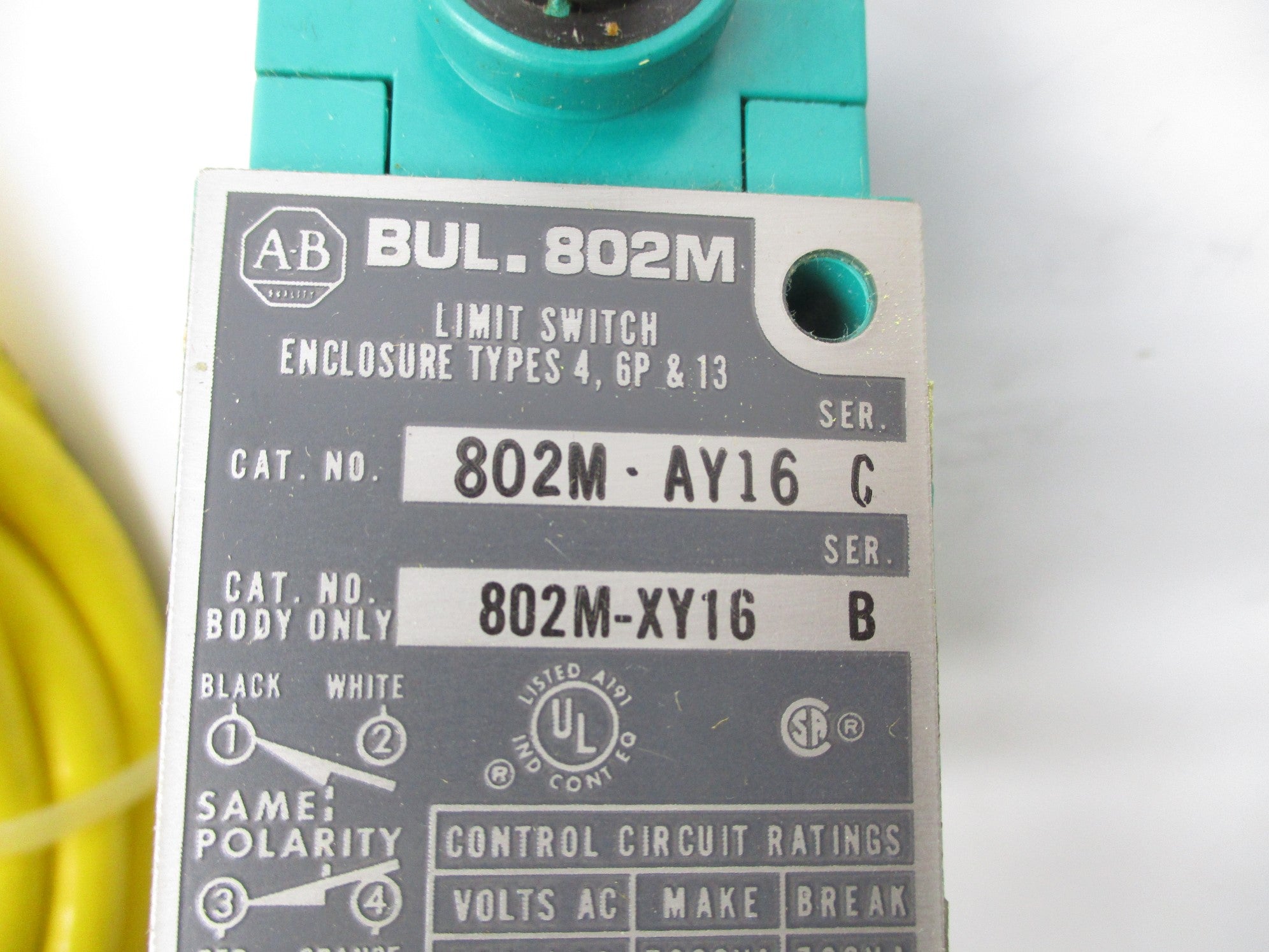 ALLEN BRADLEY 802M-AY16 SER. C NSNP