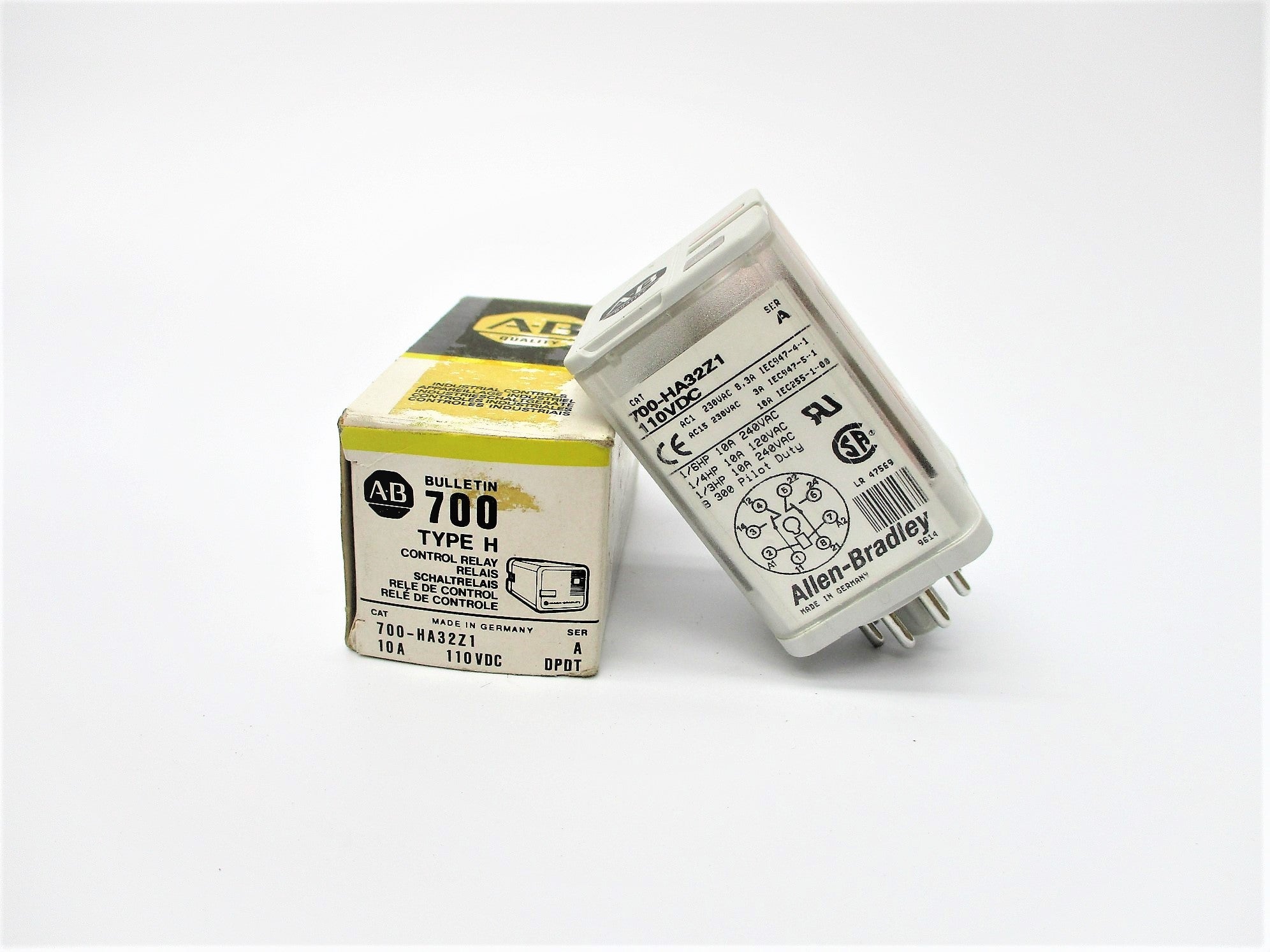 ALLEN BRADLEY 700-HA32Z1 SER. A 10A 110V (BK/YL) NSMP