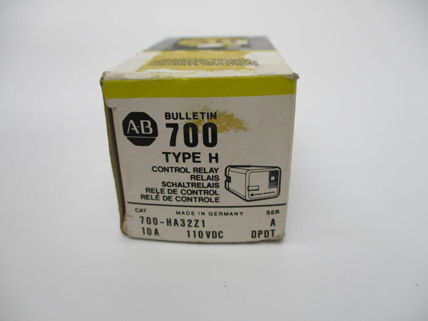 ALLEN BRADLEY 700-HA32Z1 SER. A 10A 110V (BK/YL) NSMP