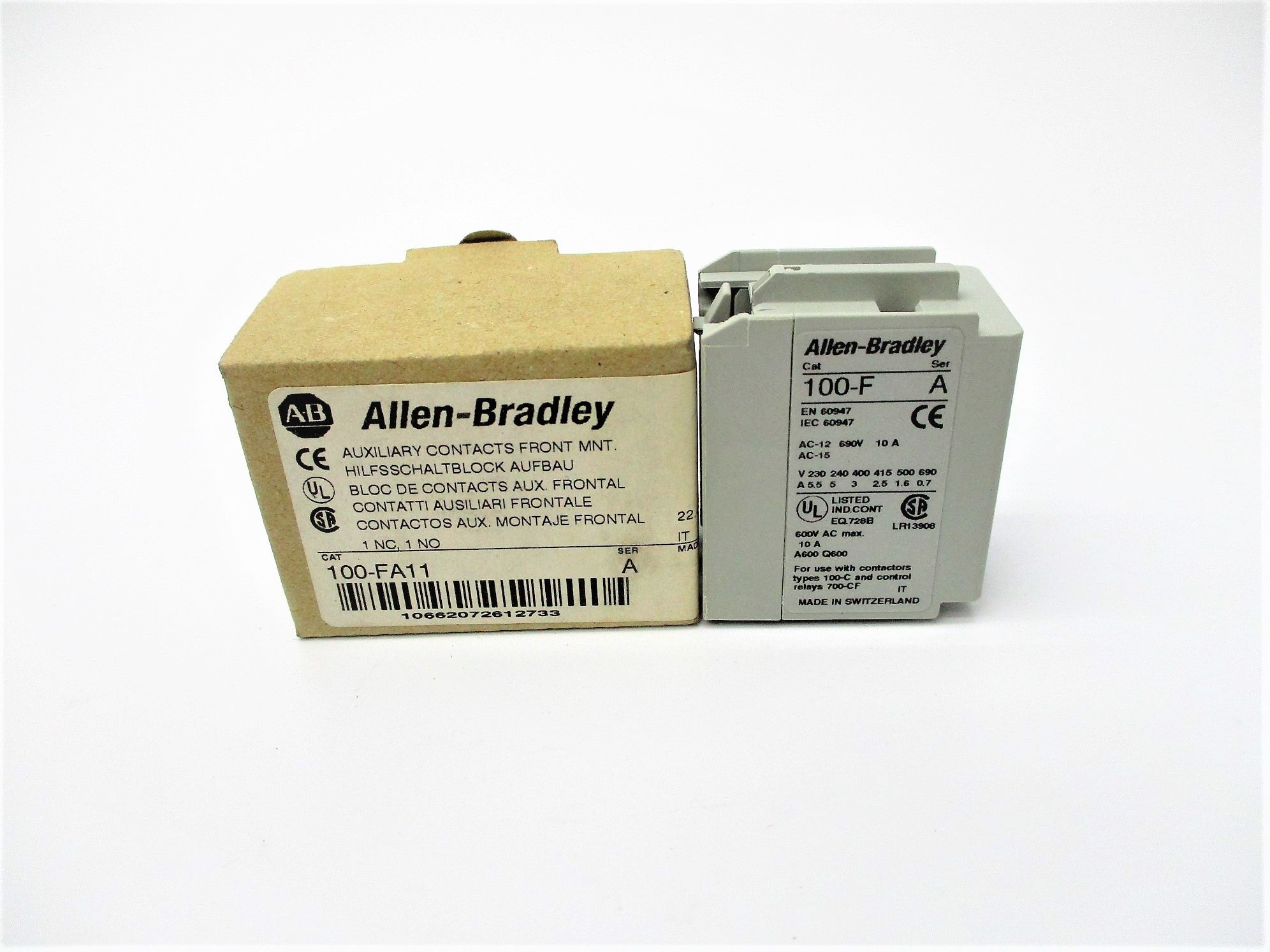 ALLEN BRADLEY 100-FA11 SER. A (BR/WH) NSMP