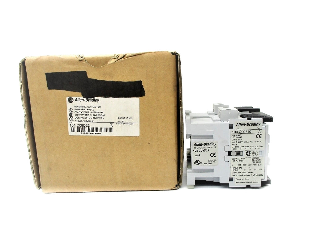 ALLEN BRADLEY 104-C09D22 SER. A 110/120V 32A (BR/WH) NSMP