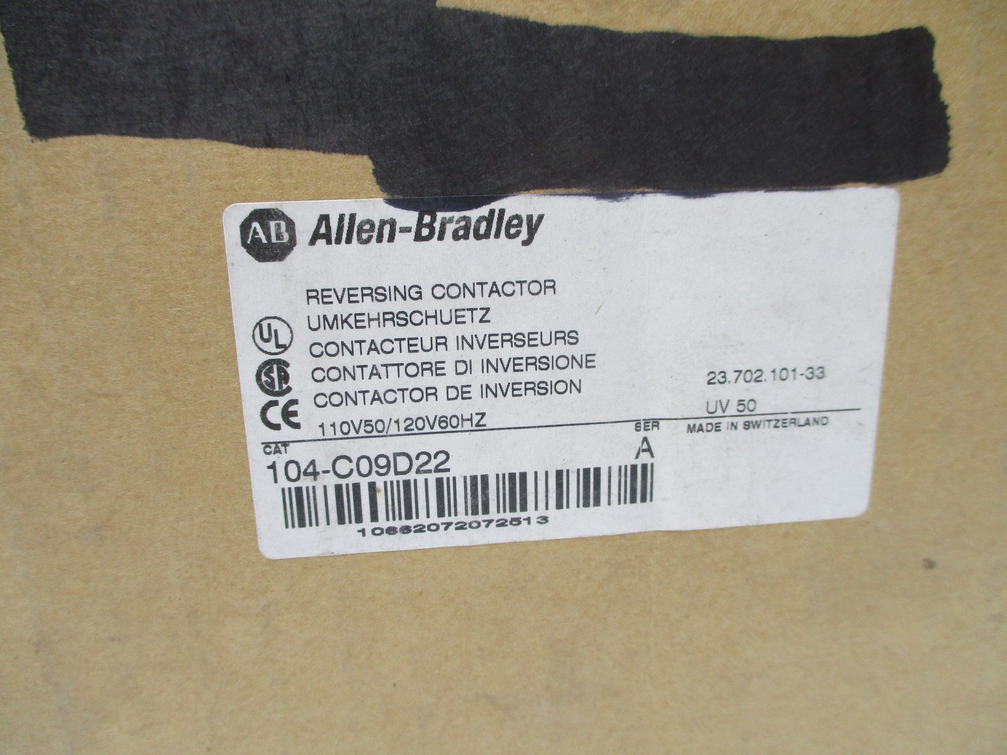 ALLEN BRADLEY 104-C09D22 SER. A 110/120V 32A (BR/WH) NSMP