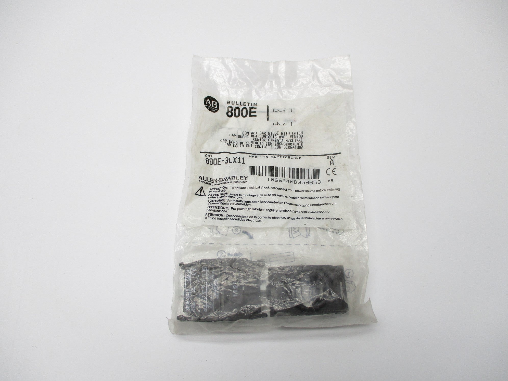 ALLEN BRADLEY 800E-3LX11 SER. A NSMP