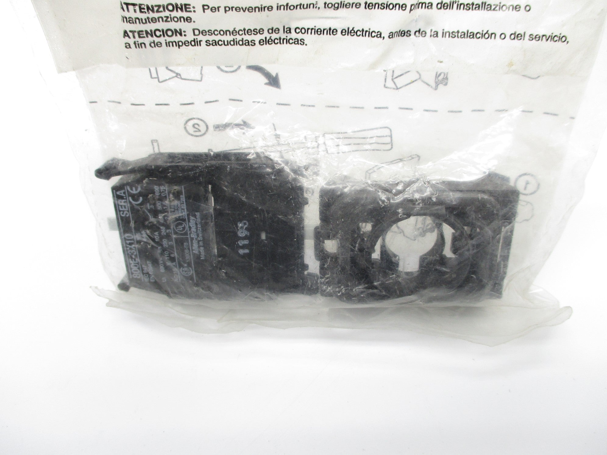 ALLEN BRADLEY 800E-3LX11 SER. A NSMP