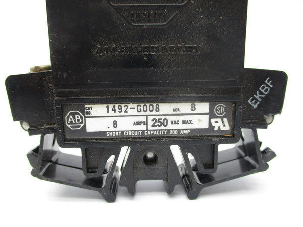 ALLEN BRADLEY 1492-G008 SER. B .8A 250V NSNP