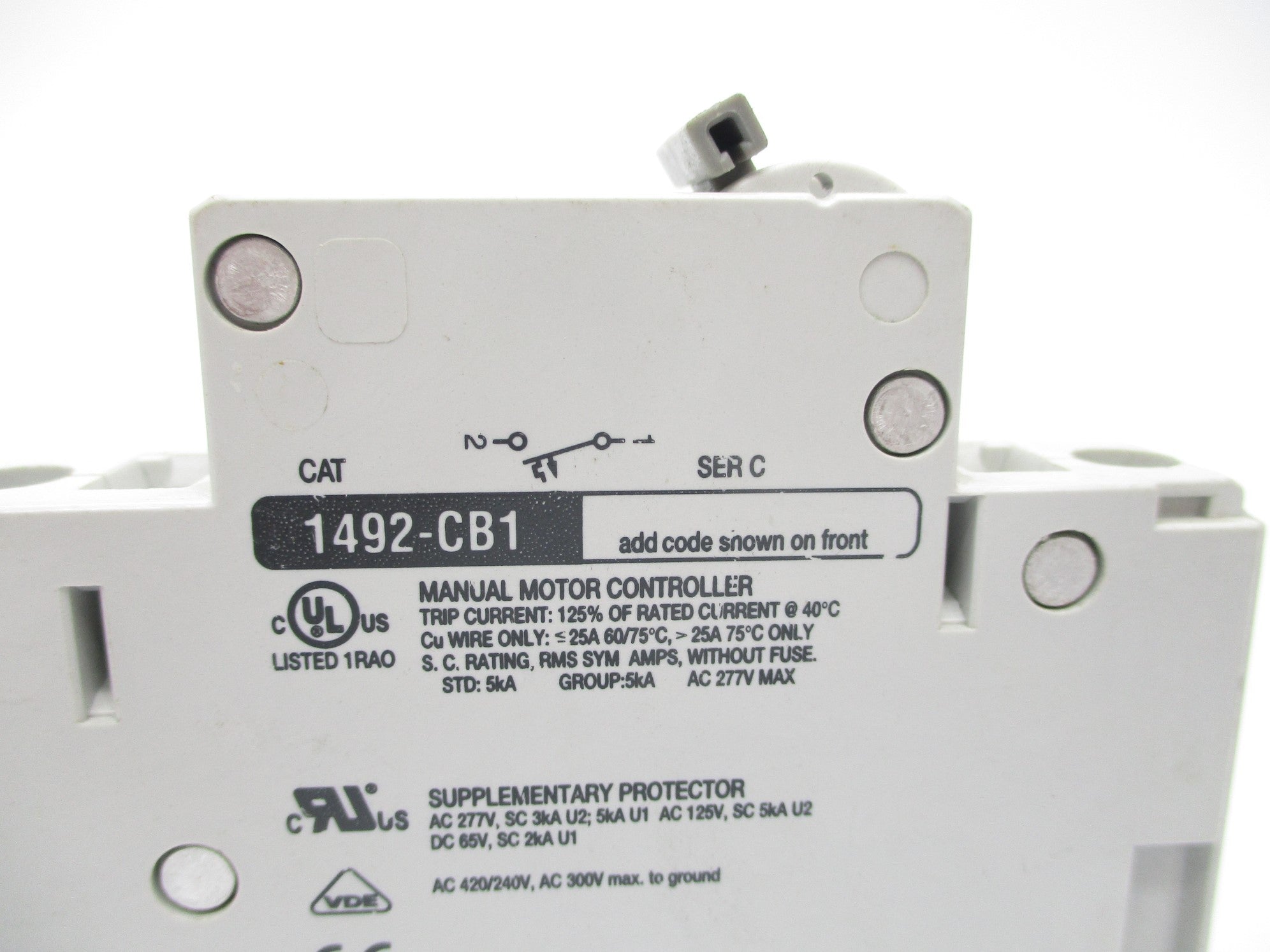 ALLEN BRADLEY 1492-CB1G400 SER. C 40A 277V NSNP