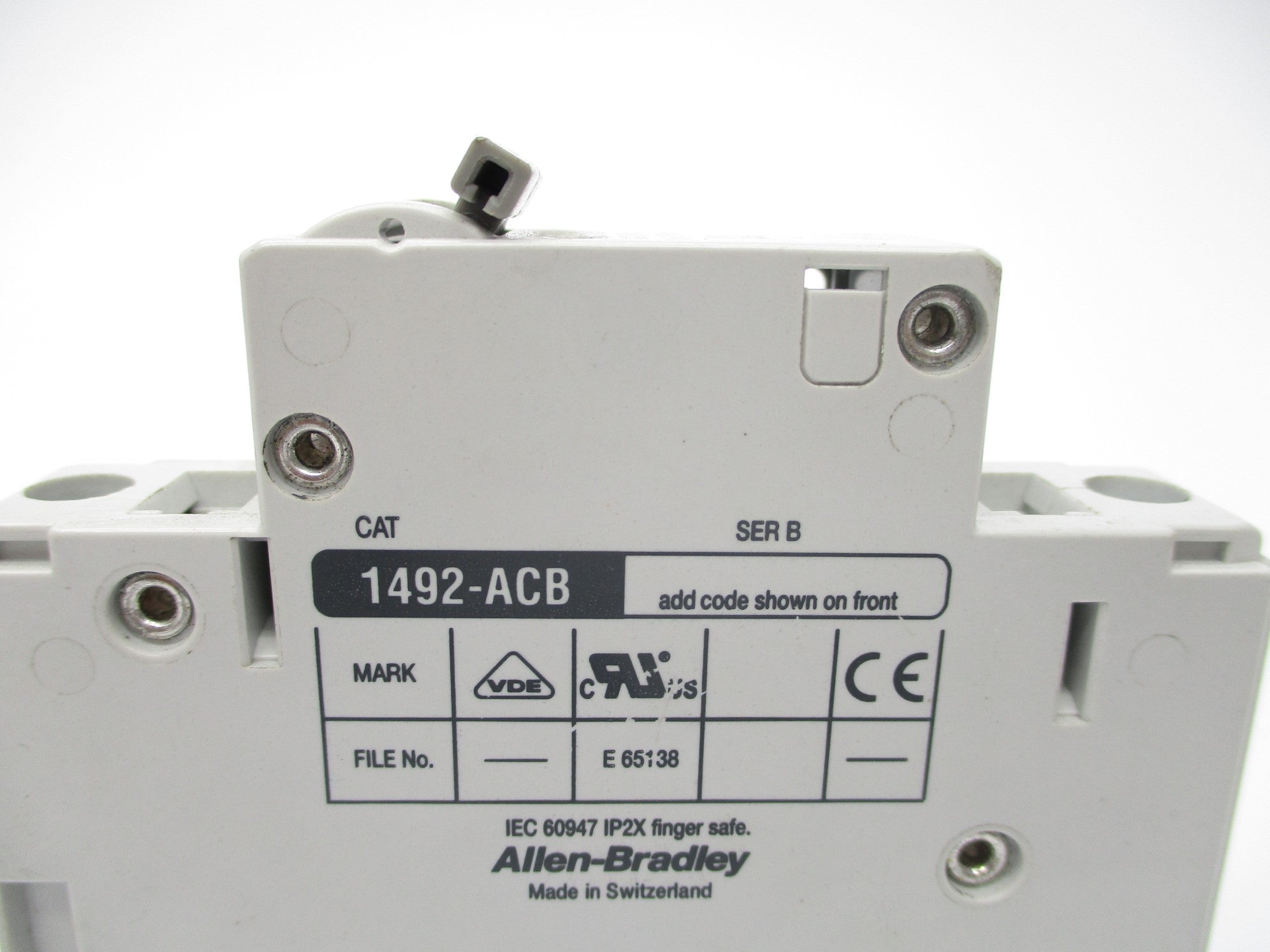 ALLEN BRADLEY 1492-ACBH1 SER. B 1A 277V NSNP