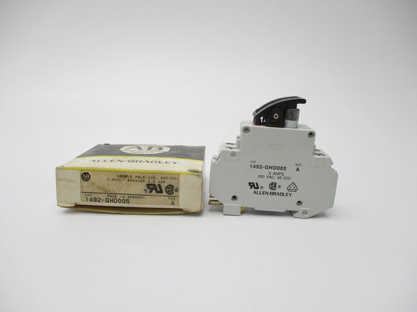 ALLEN BRADLEY 1492-GHD005 SER. A .5A 250V (BK/YL) NSMP