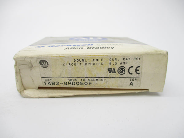ALLEN BRADLEY 1492-GHD050F SER. A 250VAC 5.0A (GY/BL) NSMP