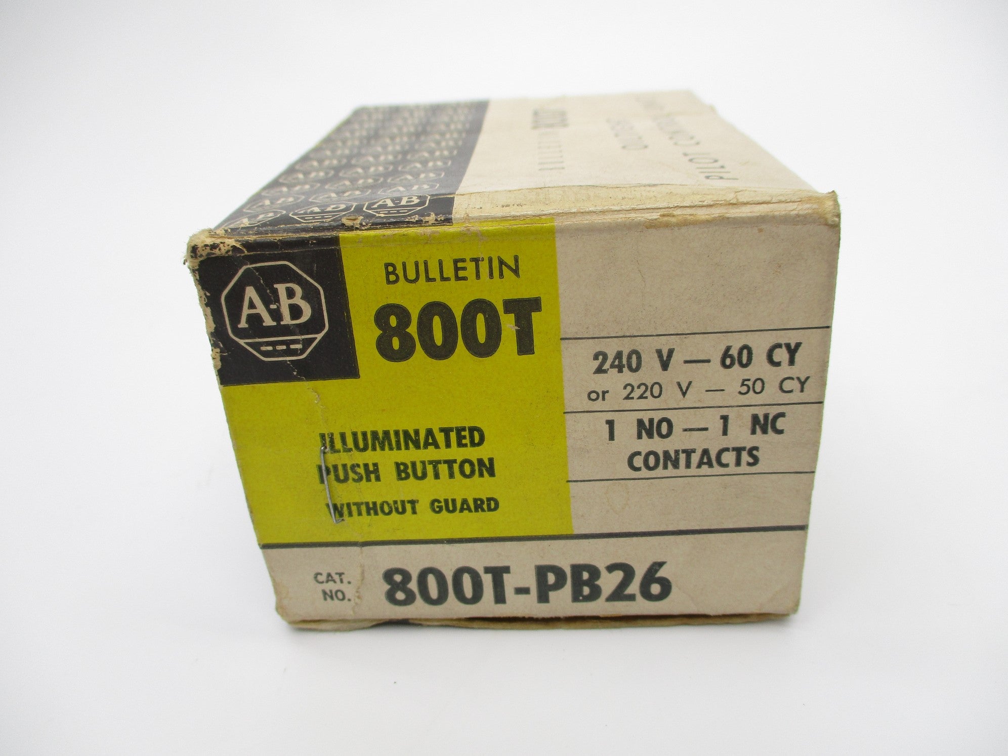 ALLEN BRADLEY 800T-PB26 (BK/YL) NSMP