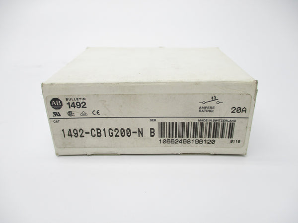 ALLEN BRADLEY 1492-CB1G200-N SER. B 20A (WH) NSMP