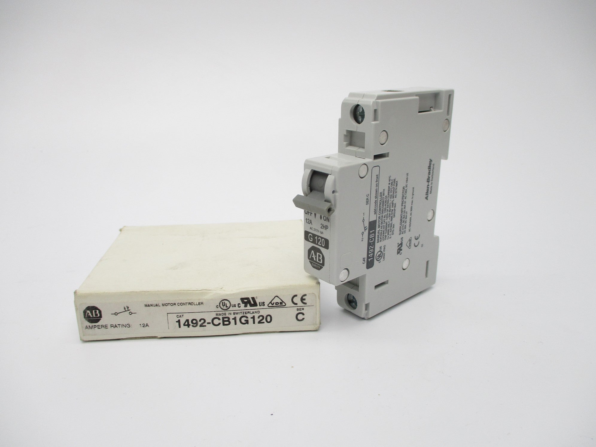 ALLEN BRADLEY 1492-CB1G120 SER. C 12A (WH) NSMP