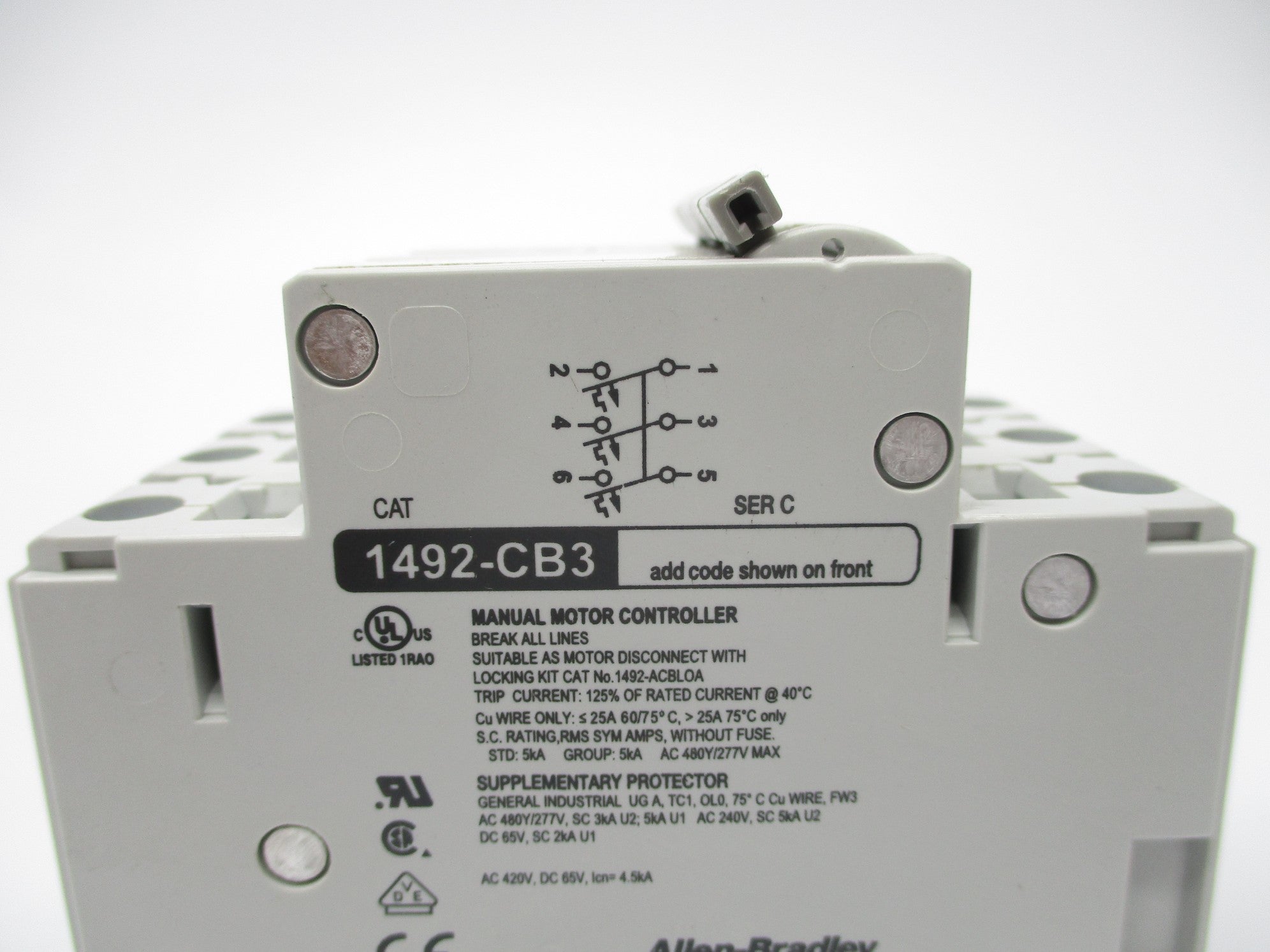 ALLEN BRADLEY 1492-CB3H050 SER. C 5A 277V NSNP