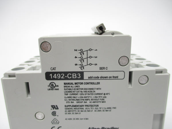 ALLEN BRADLEY 1492-CB3H050 SER. C 5A 277V NSNP