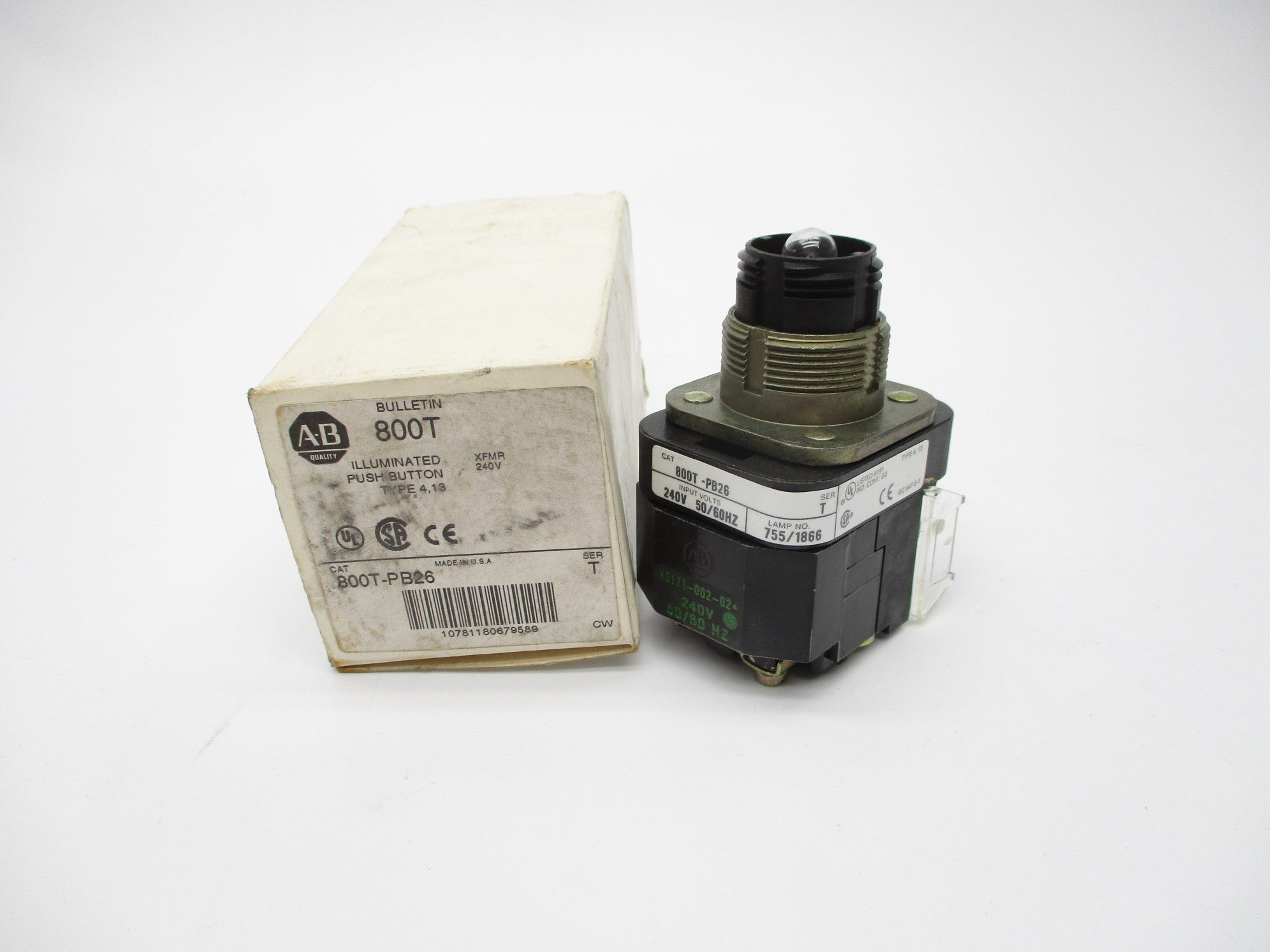 ALLEN BRADLEY 800T-PB26 SER. T (WH) NSMP