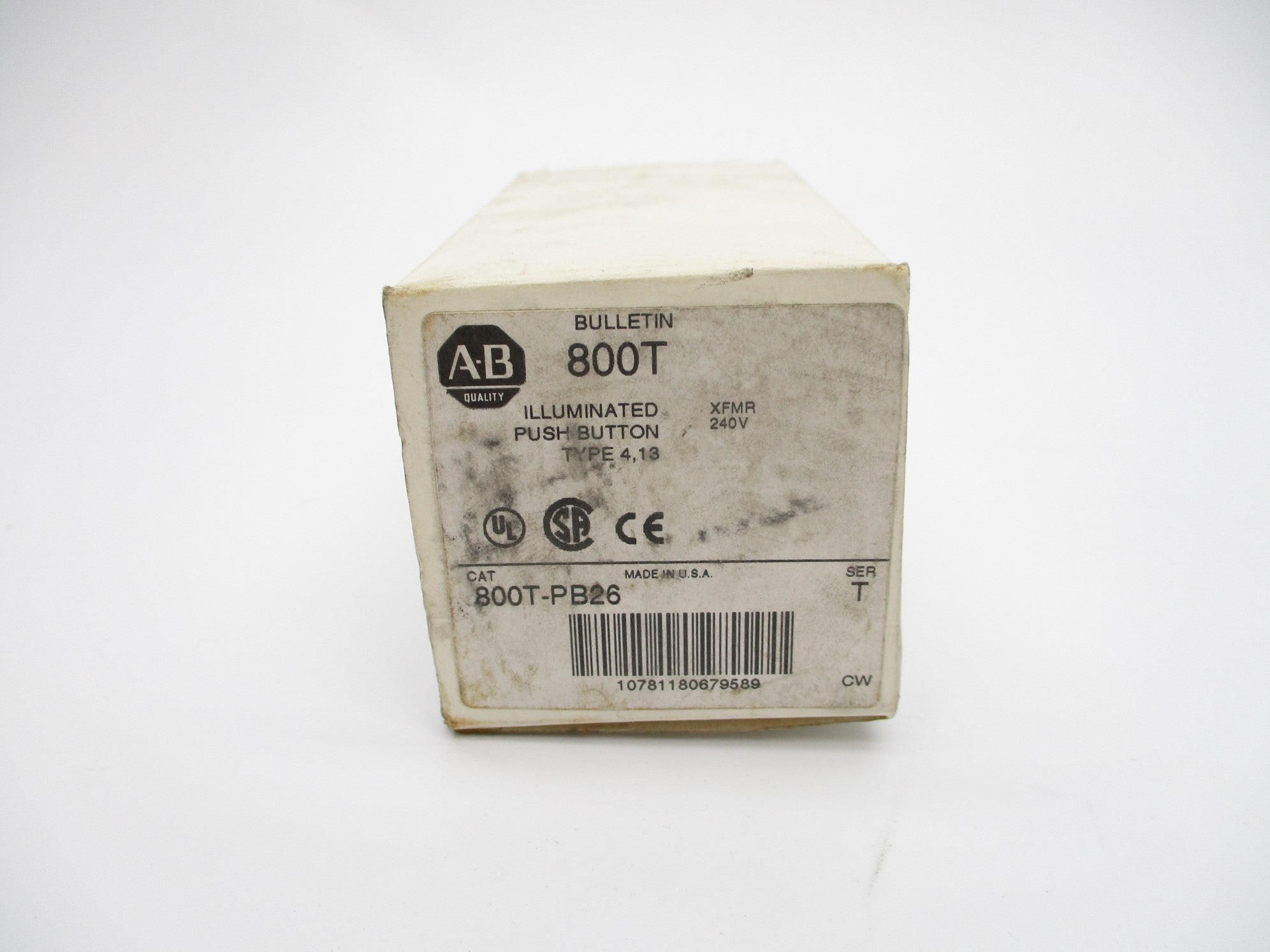 ALLEN BRADLEY 800T-PB26 SER. T (WH) NSMP
