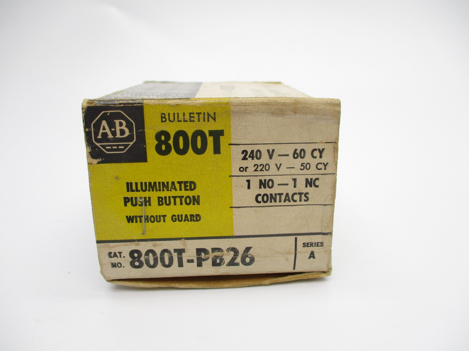 ALLEN BRADLEY 800T-PB26 SER. A (BK/YL) NSMP