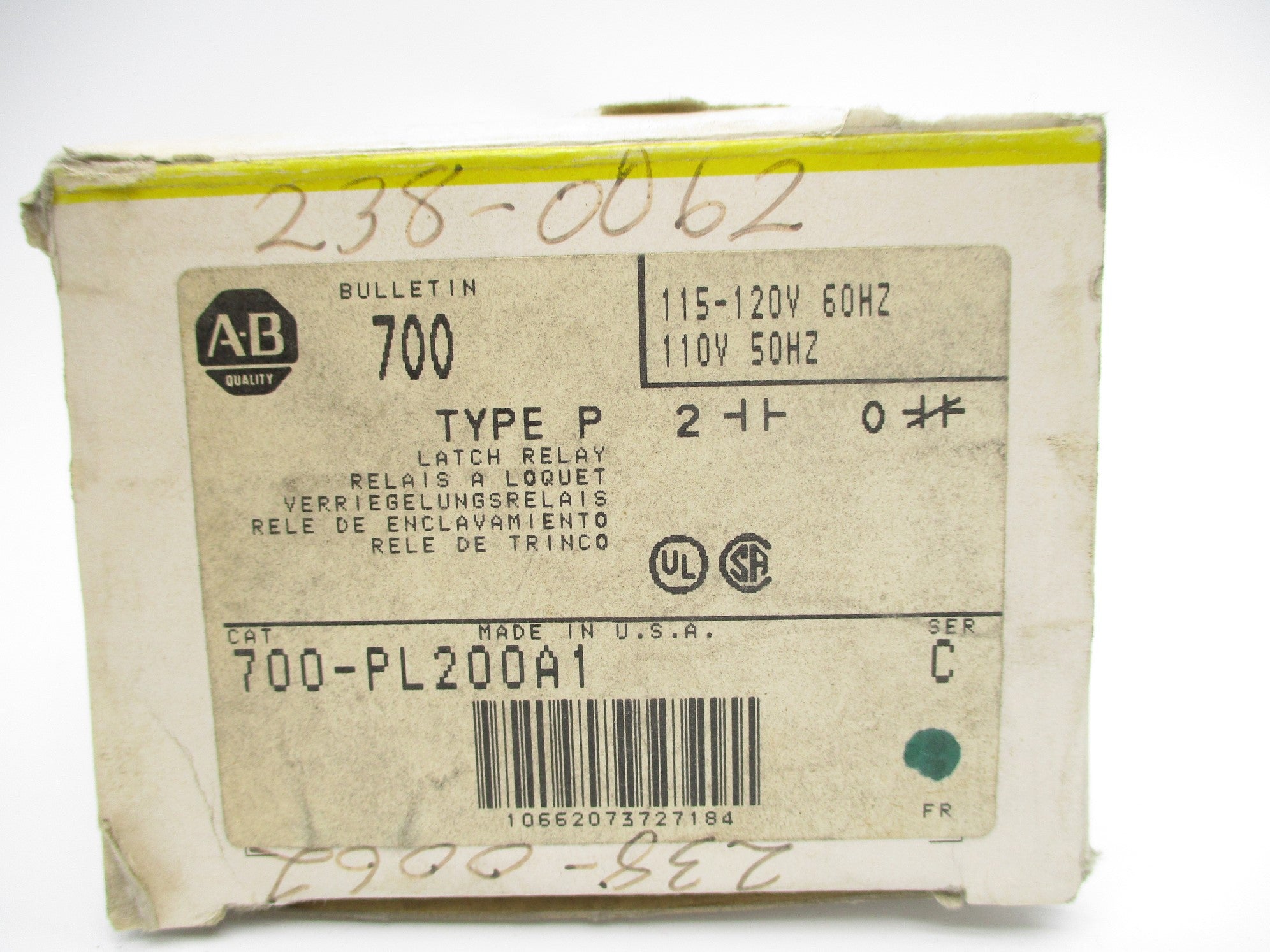 INDUSTRIAL SPARE PART 700-PL200A1 SER. C 110/120V (BK/YL) NSMP