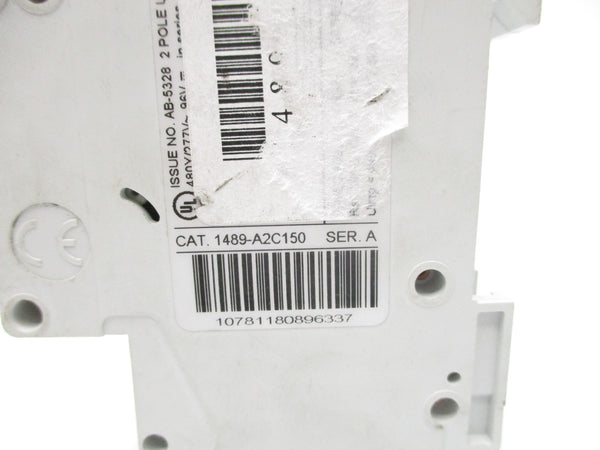 ALLEN BRADLEY 1489-A2C150 SER. A 15A 277V UNMP