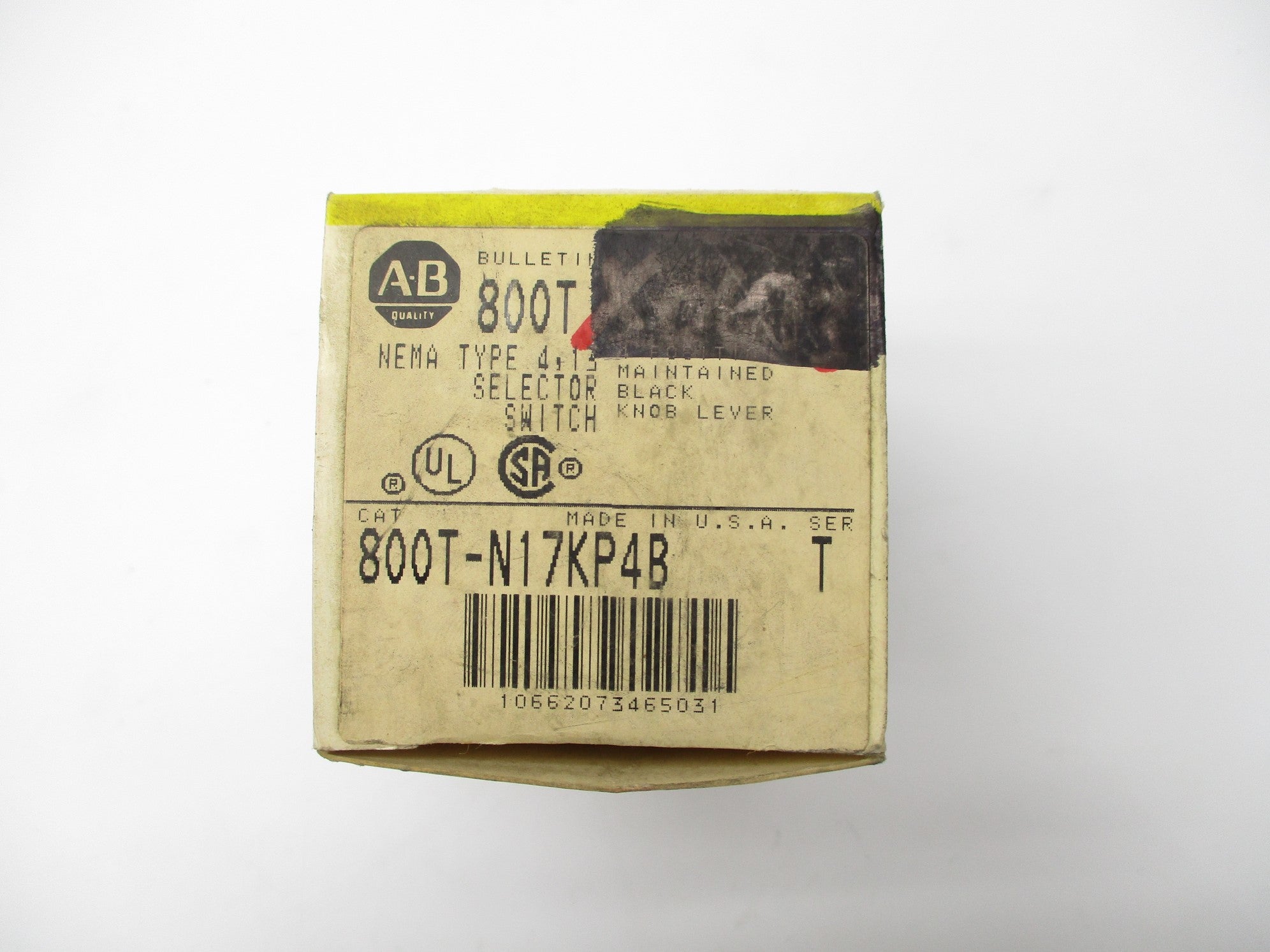 ALLEN BRADLEY 800T-N17KP4B SER. T (BK/YL) NSMP