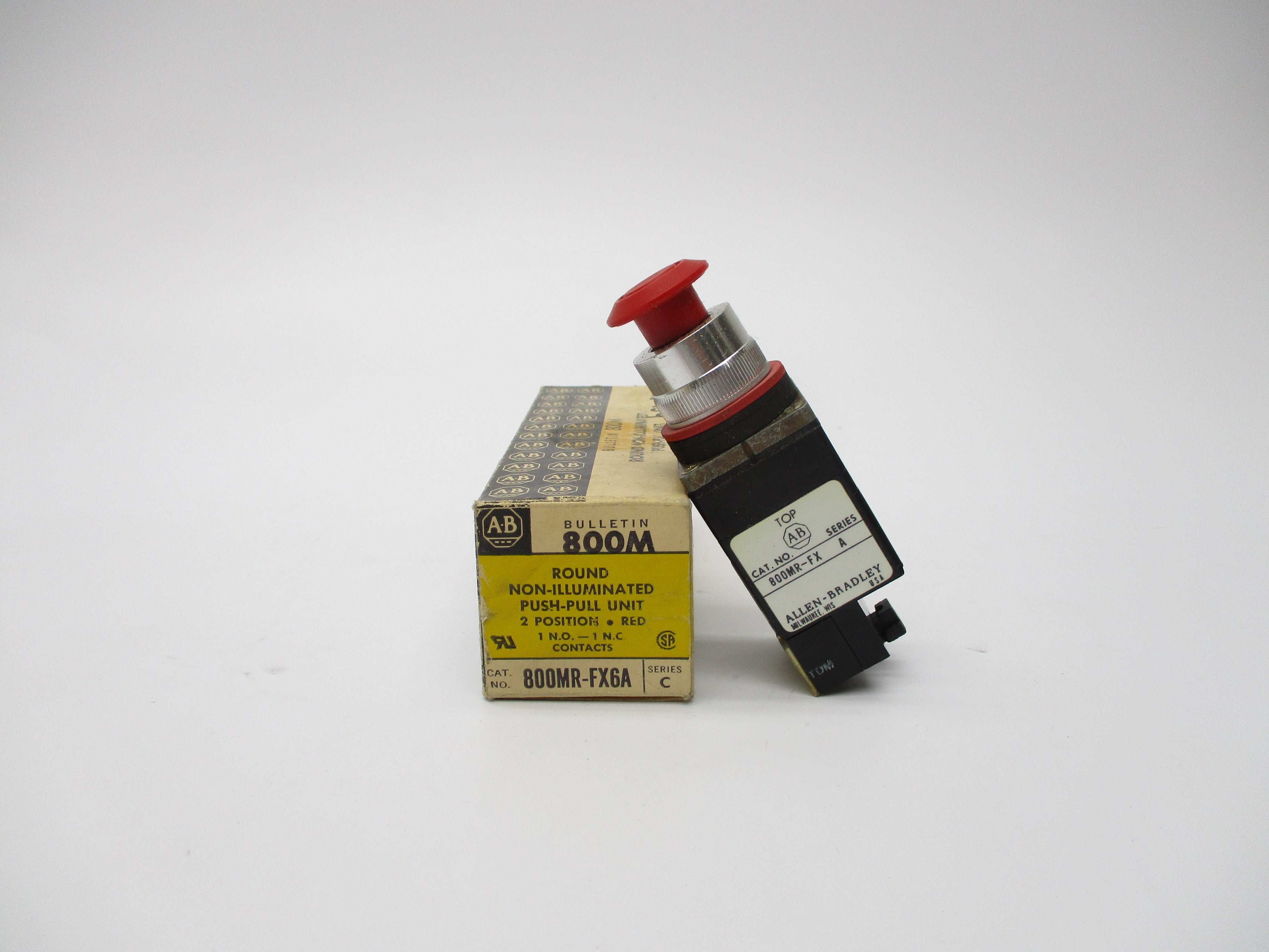 ALLEN BRADLEY 800MR-FX6A SER. C (BK/YL) NSMP