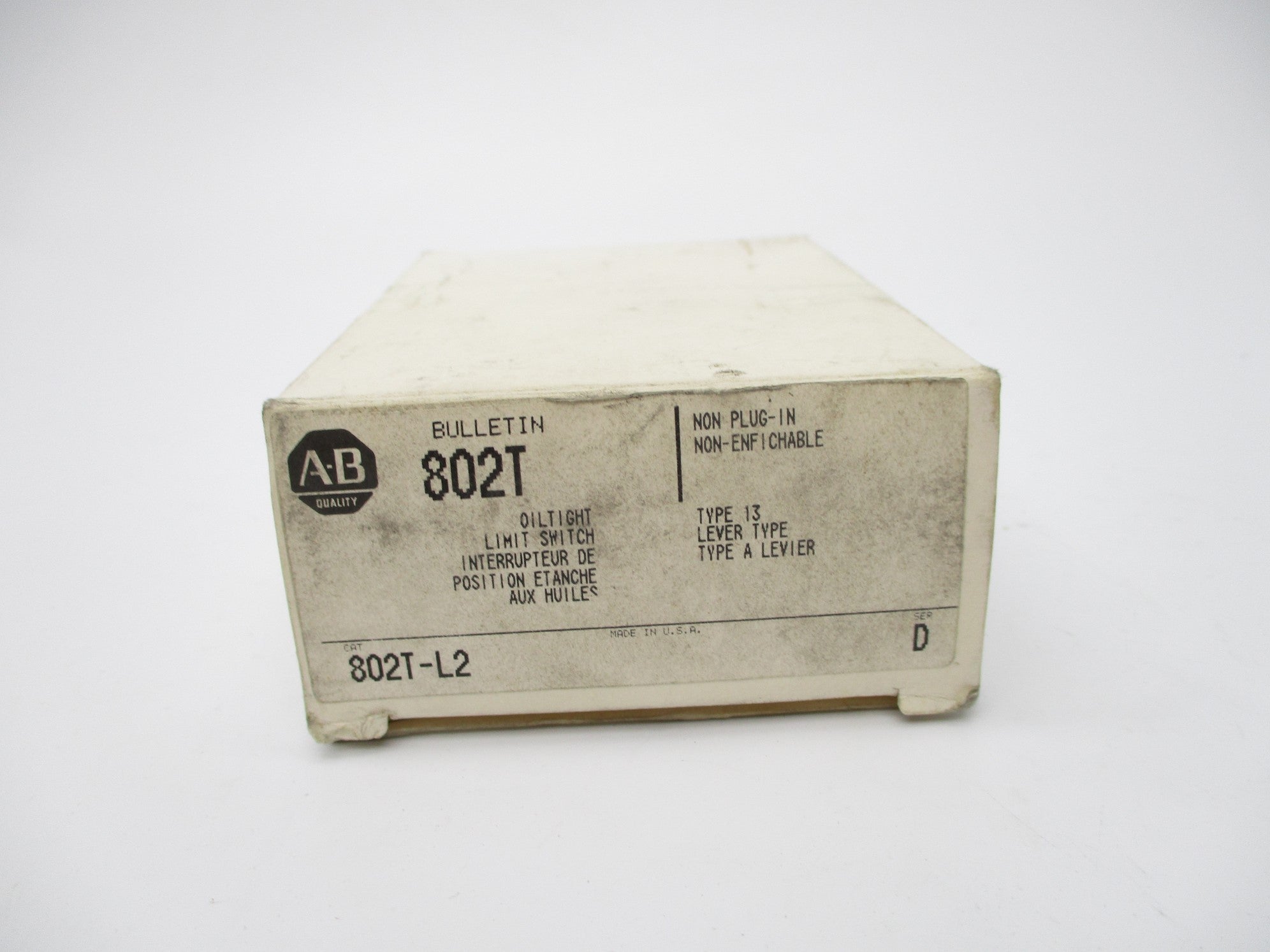 INDUSTRIAL SPARE PART 802T-L2 SER. D (WH) NSMP