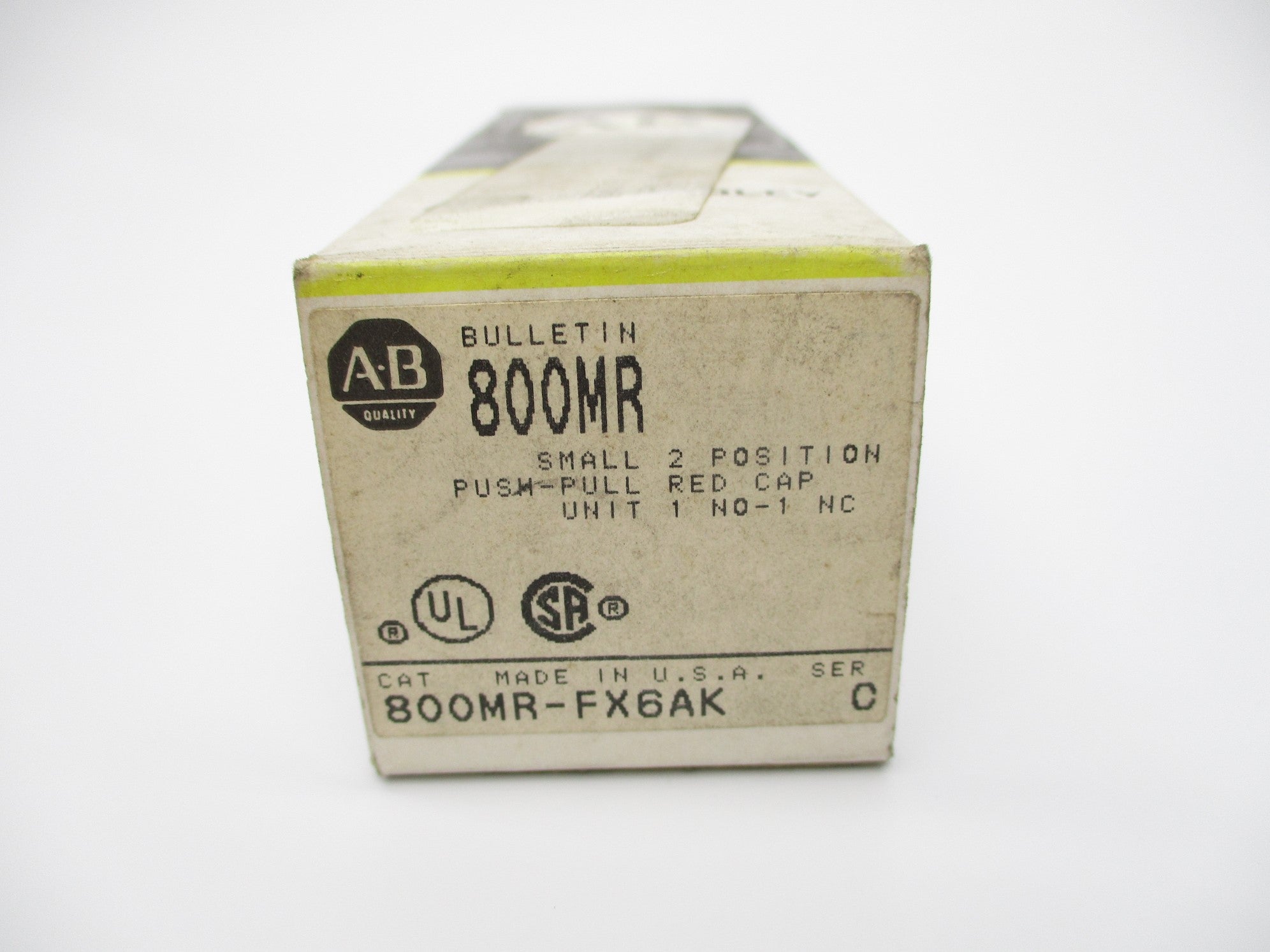 ALLEN BRADLEY 800MR-FX6AK SER. C (BK/YL) NSMP