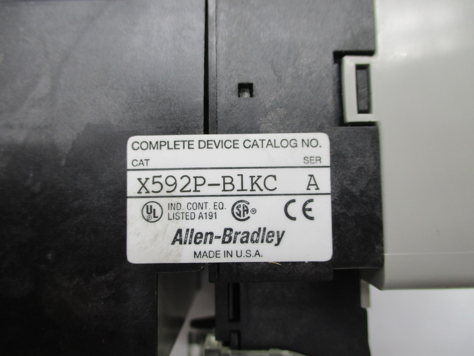 INDUSTRIAL SPARE PART X592P-B1KC SER. A 23-30A NSNP