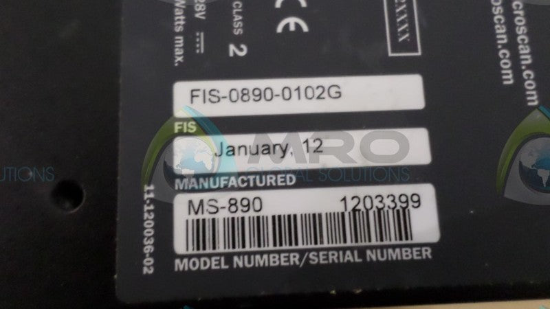 MICROSCAN FIS-0890-0102G  NSNP